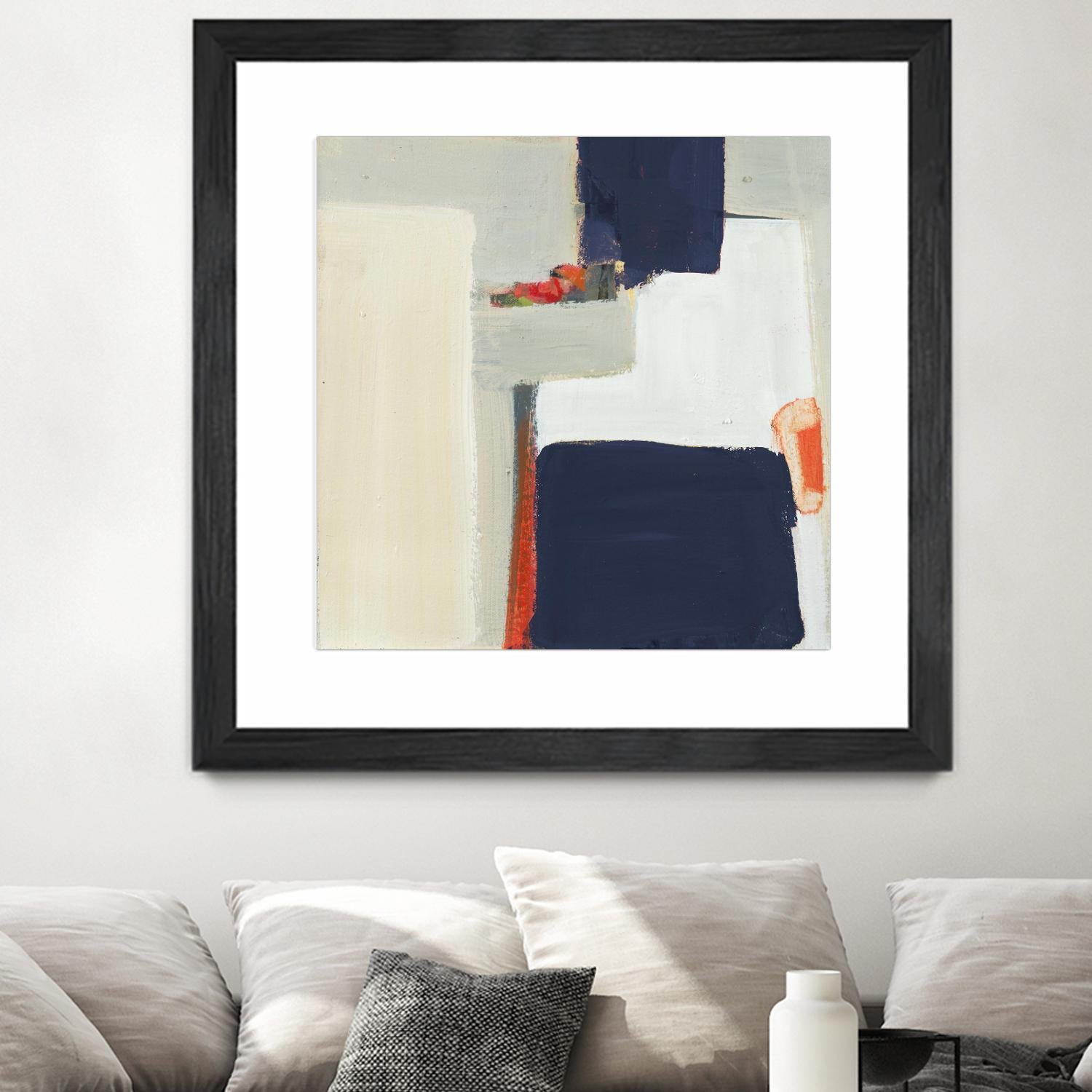 Bay Bridge V1 by Terri Burris on GIANT ART - whites & creams abstract geometric