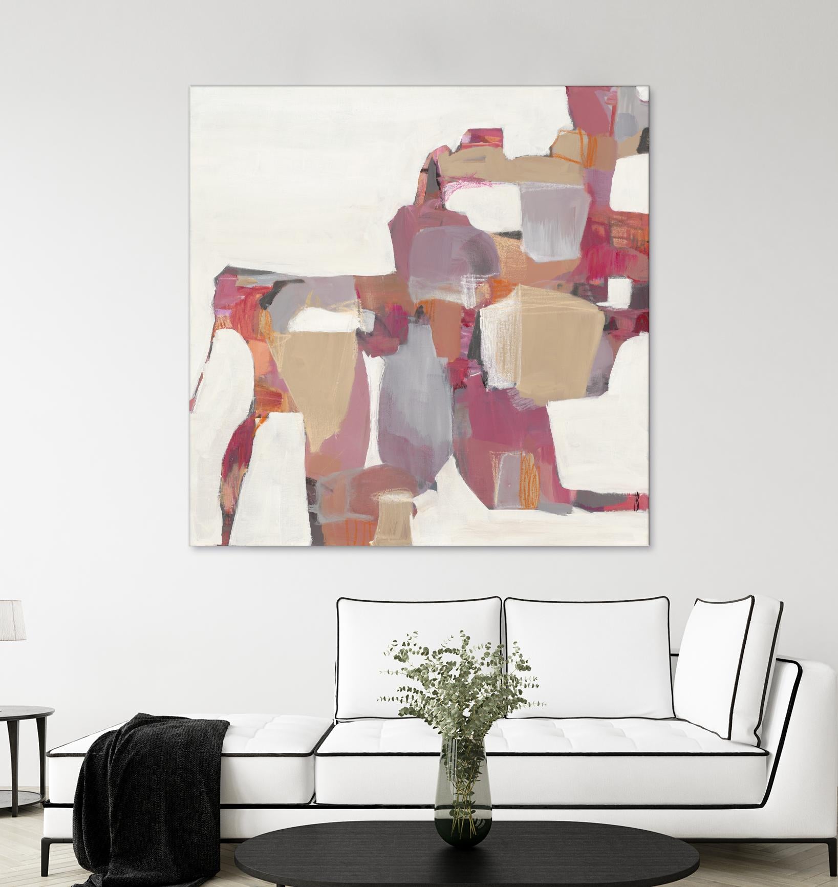 Geranium by Terri Burris on GIANT ART - pinks abstract