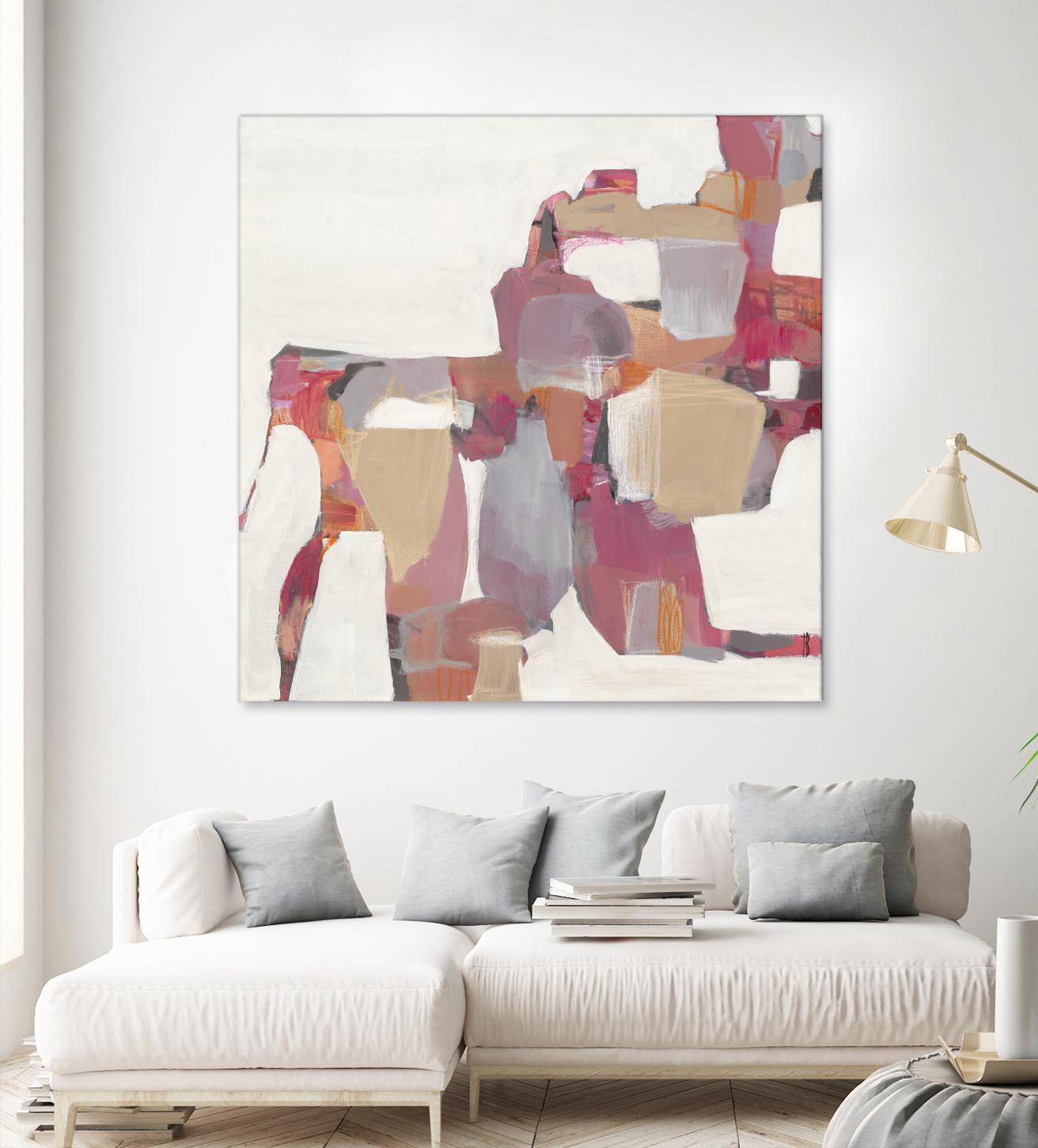 Geranium by Terri Burris on GIANT ART - pinks abstract