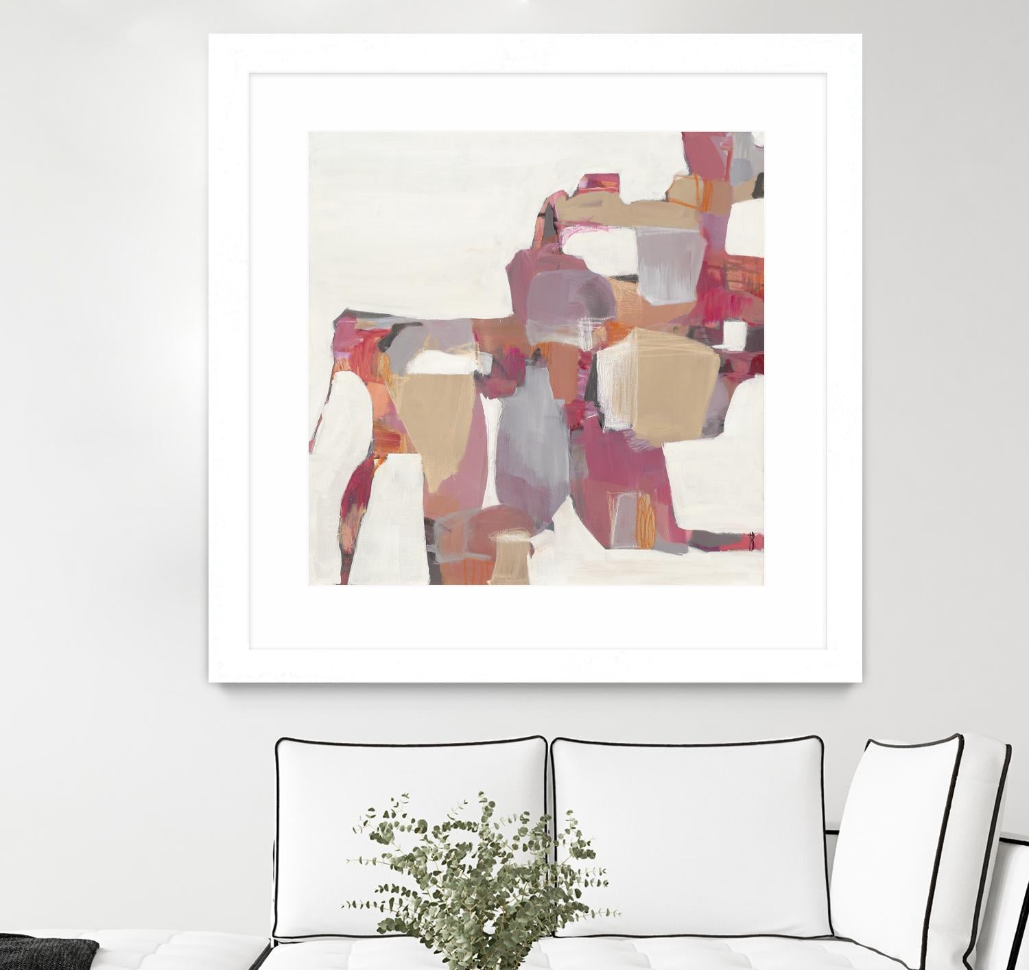 Geranium by Terri Burris on GIANT ART - pinks abstract