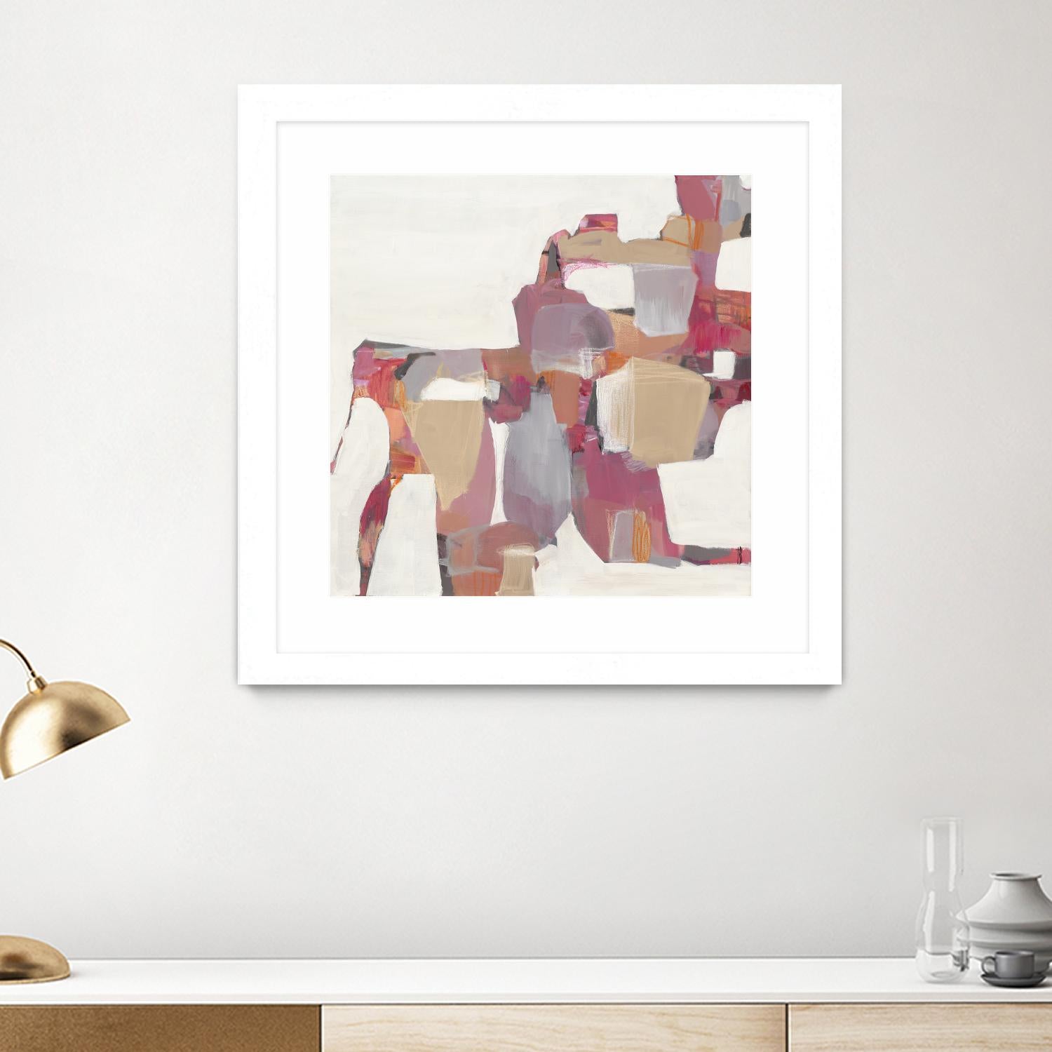 Geranium by Terri Burris on GIANT ART - pinks abstract