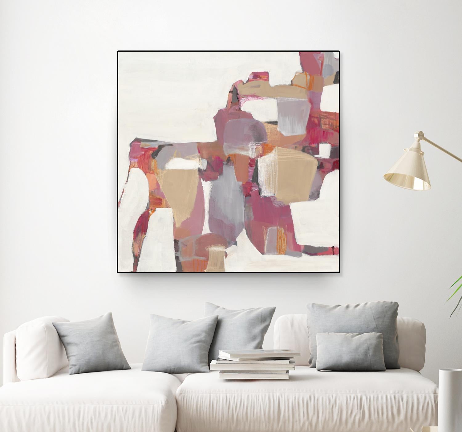 Geranium by Terri Burris on GIANT ART - pinks abstract