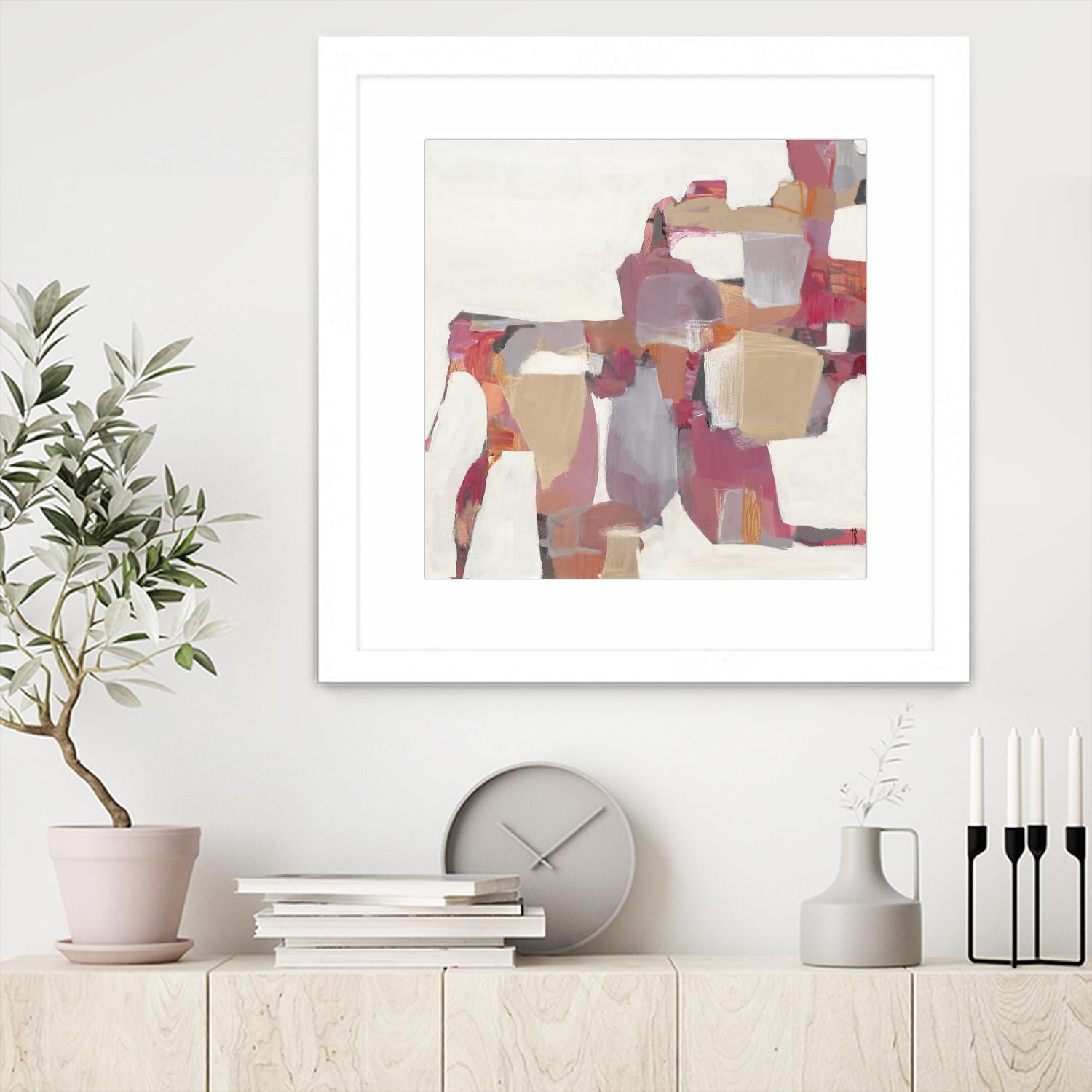 Geranium by Terri Burris on GIANT ART - pinks abstract