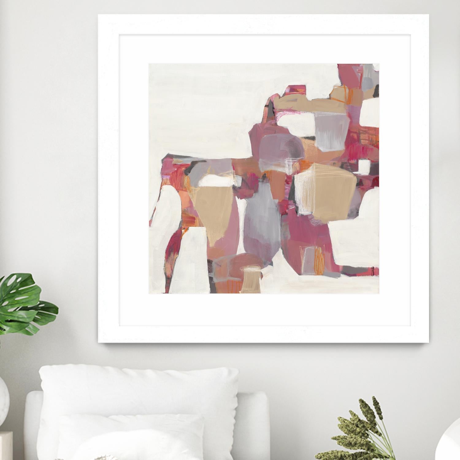 Geranium by Terri Burris on GIANT ART - pinks abstract