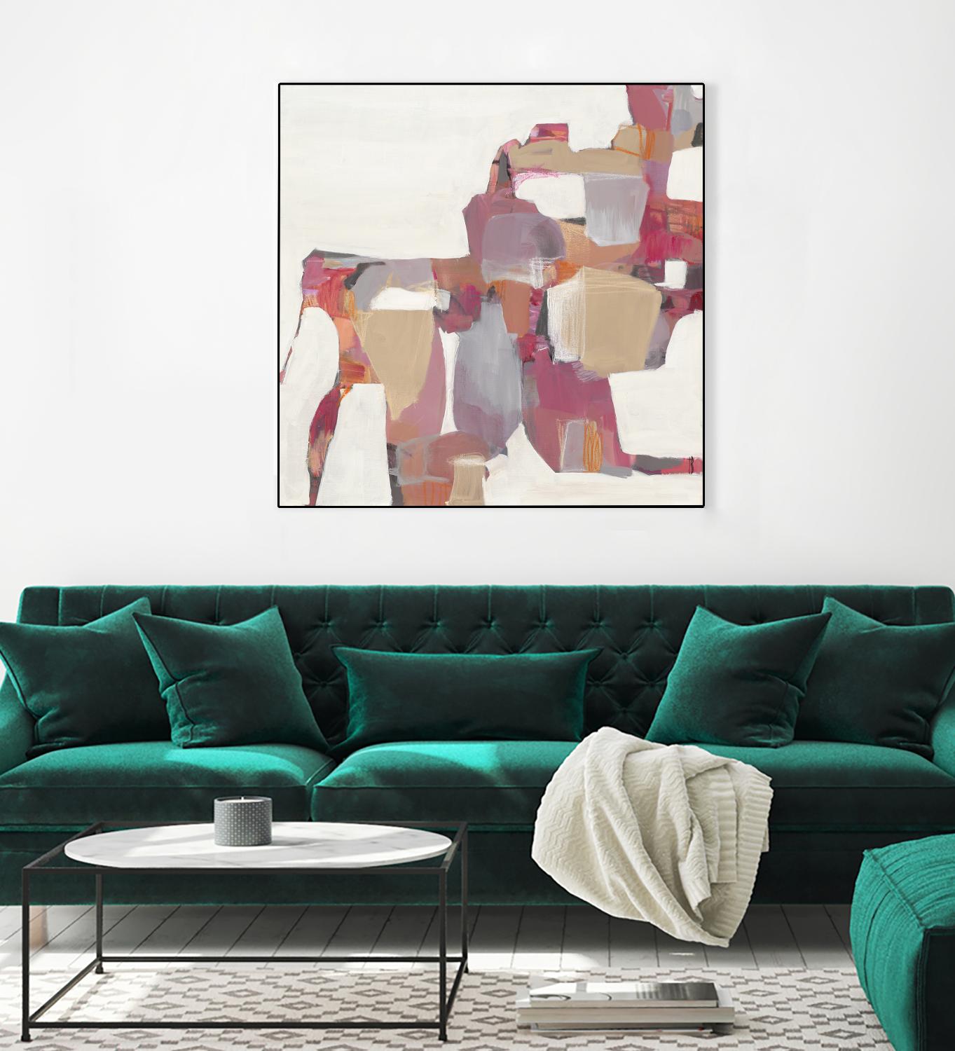 Geranium by Terri Burris on GIANT ART - pinks abstract