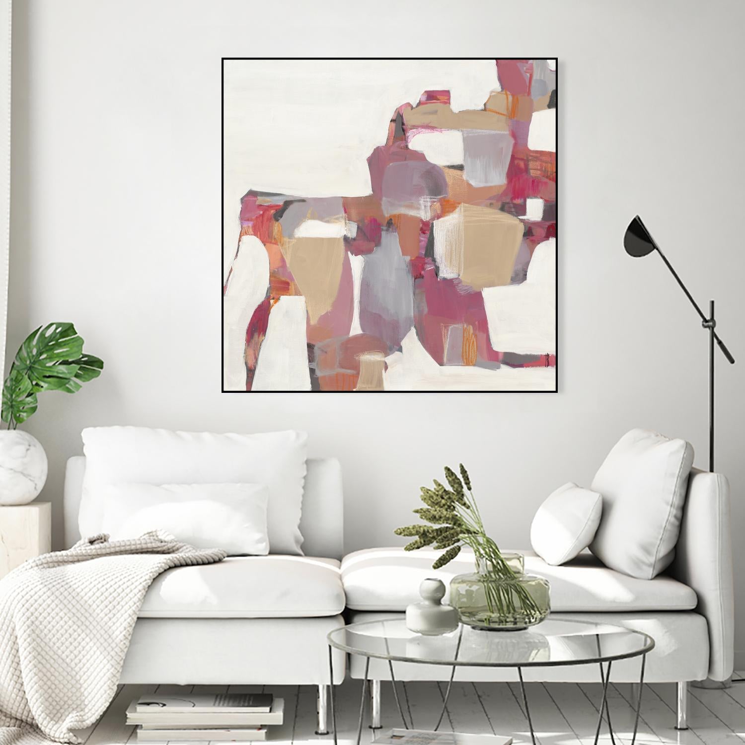 Geranium by Terri Burris on GIANT ART - pinks abstract