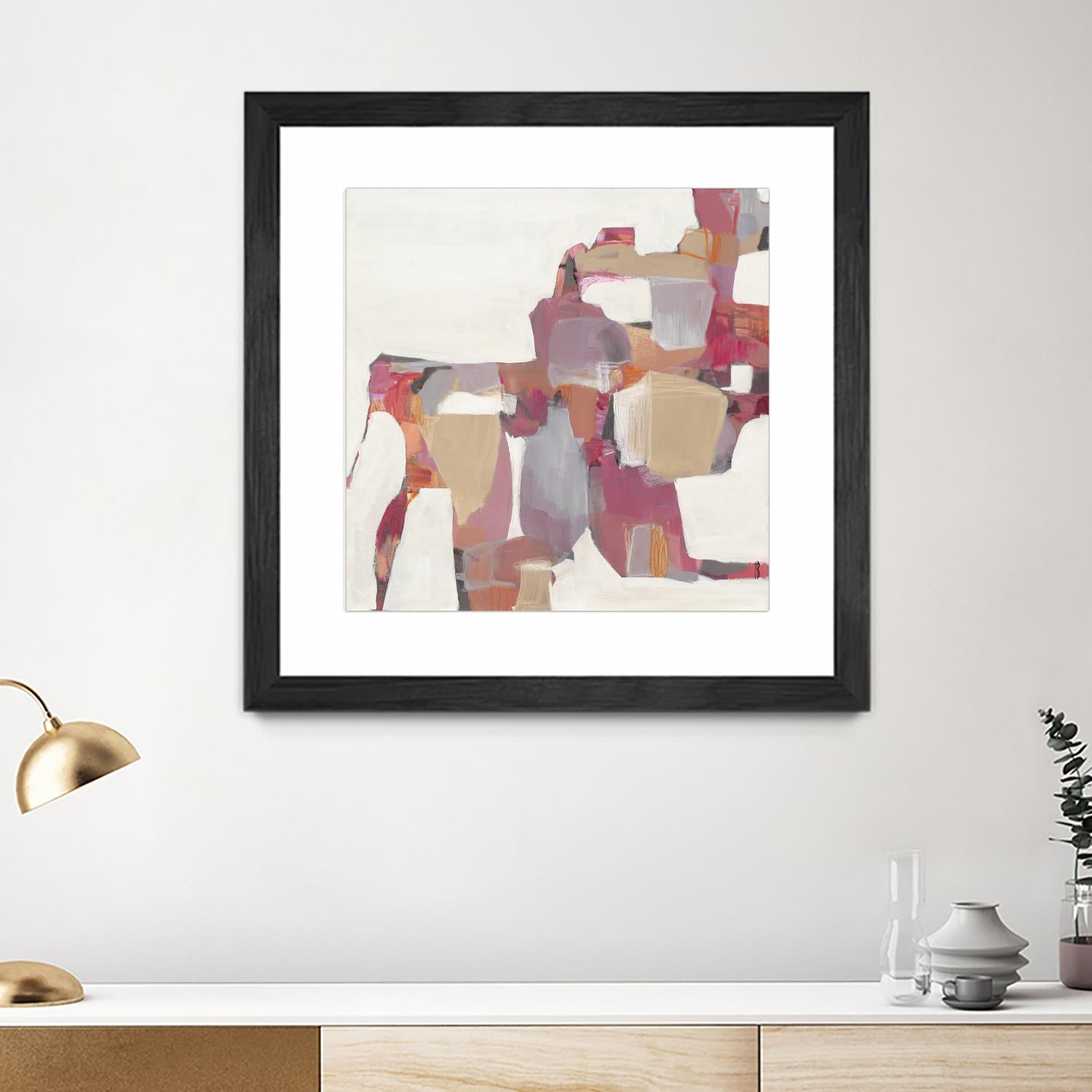 Geranium by Terri Burris on GIANT ART - pinks abstract