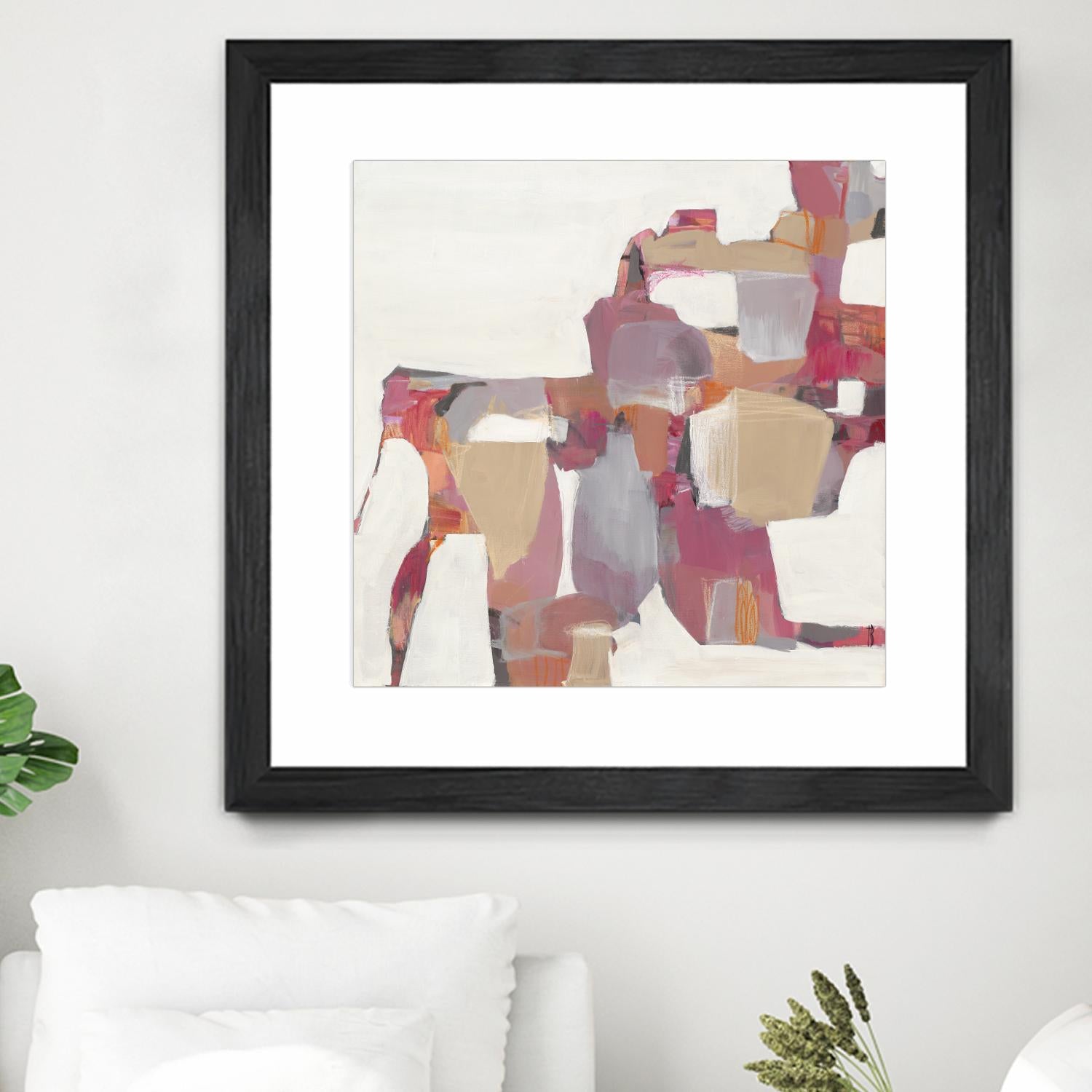 Geranium by Terri Burris on GIANT ART - pinks abstract