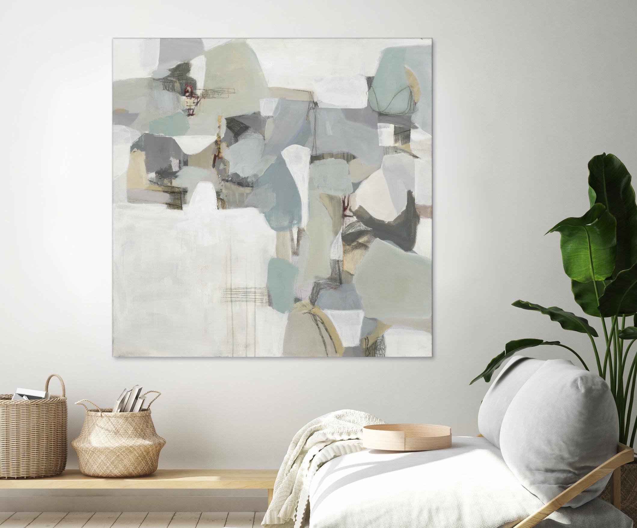 Glacier by Terri Burris on GIANT ART - grays abstract