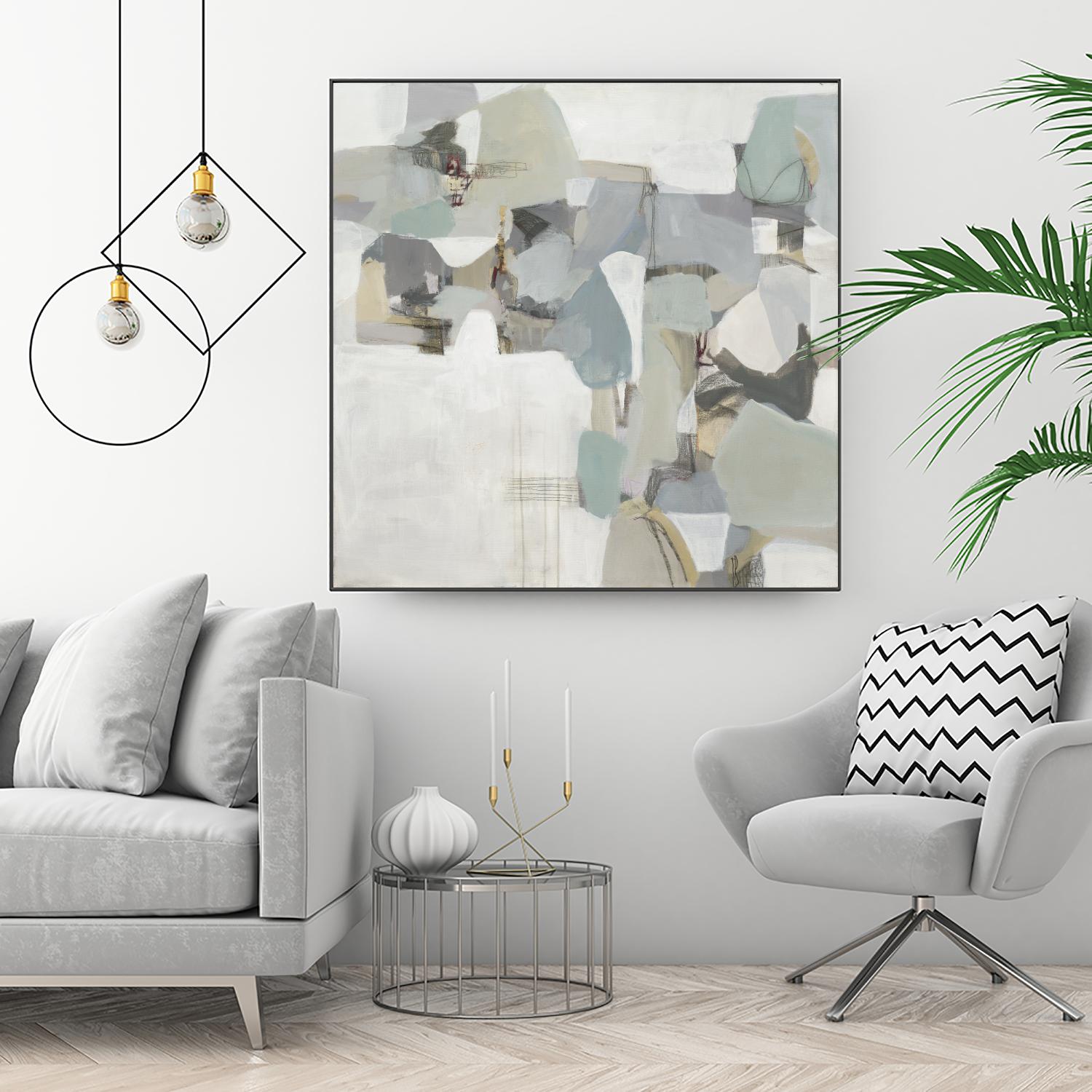 Glacier by Terri Burris on GIANT ART - grays abstract