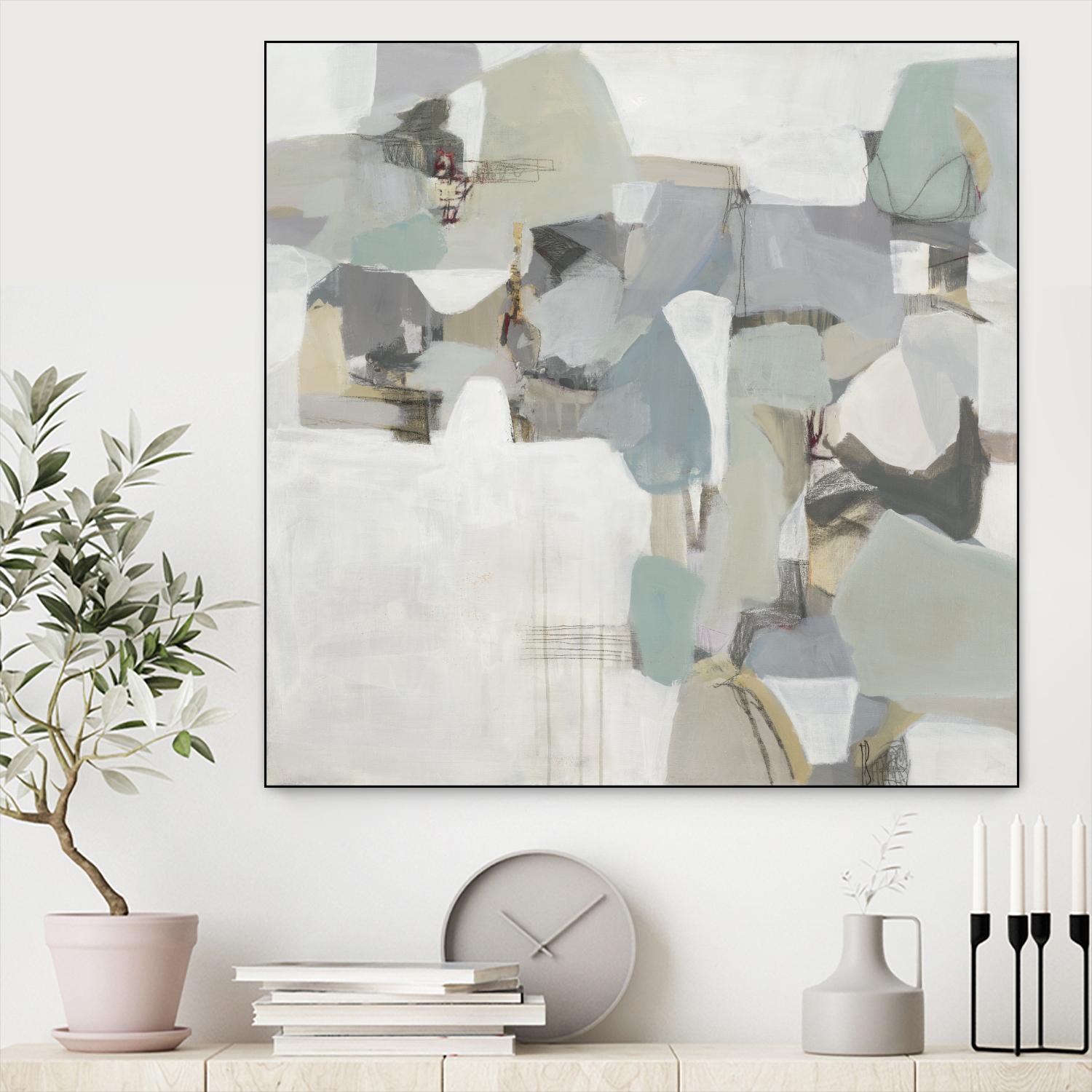 Glacier by Terri Burris on GIANT ART - grays abstract