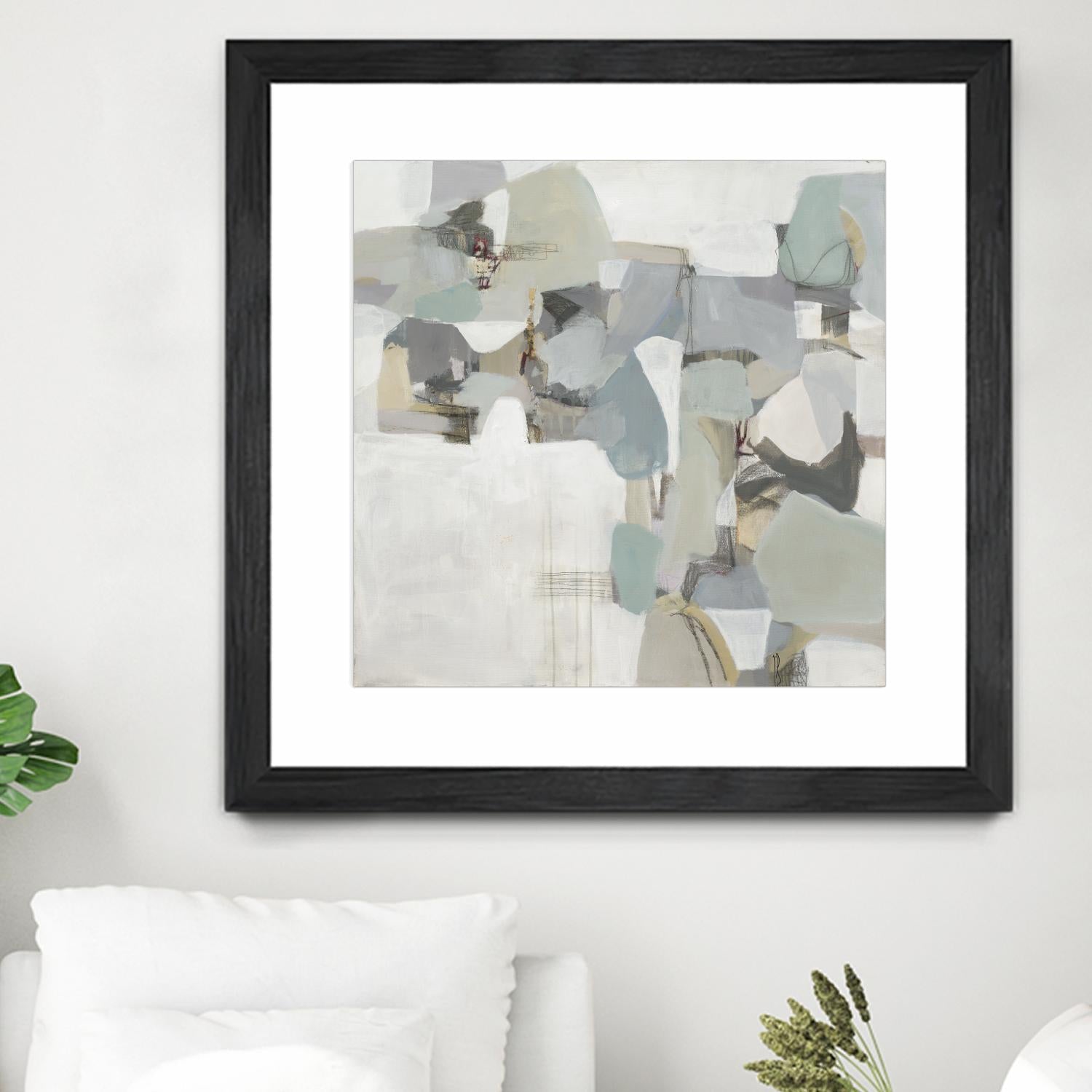 Glacier by Terri Burris on GIANT ART - grays abstract