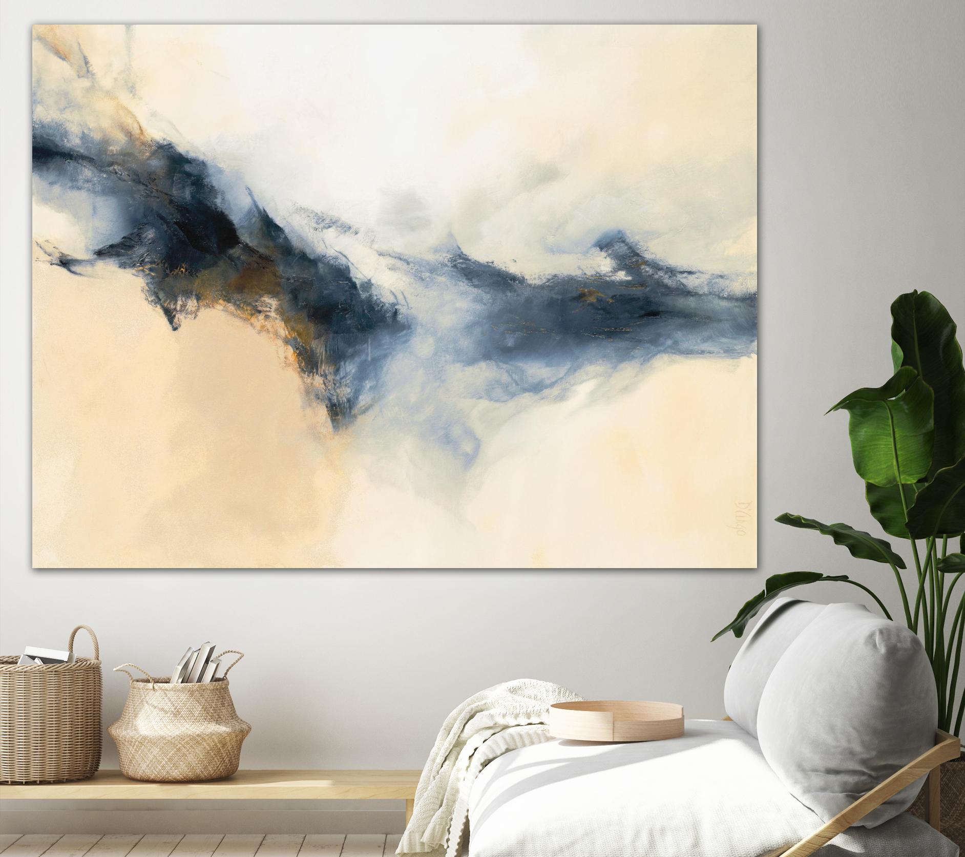 Terra Nova by Dina D'Argo on GIANT ART - whites & creams abstract cream