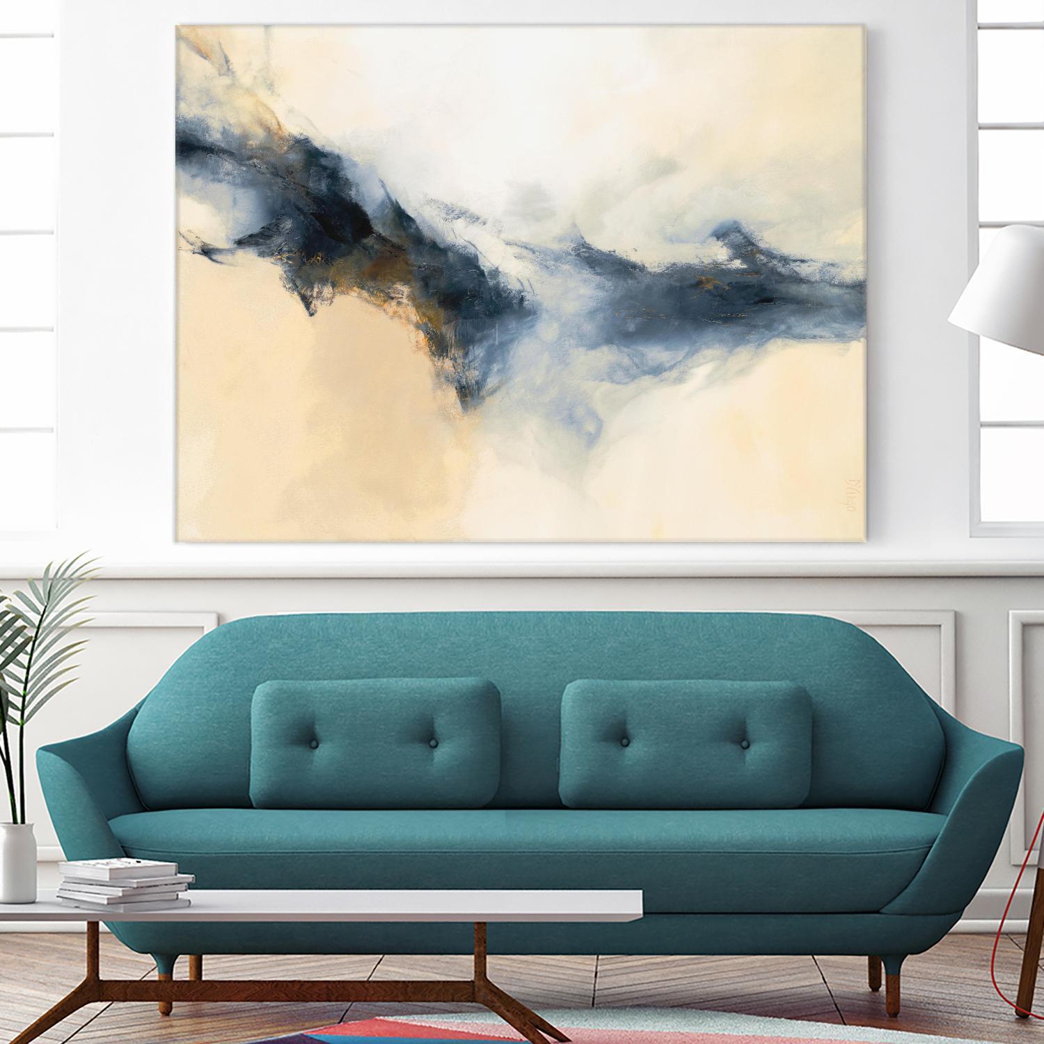 Terra Nova by Dina D'Argo on GIANT ART - whites & creams abstract cream