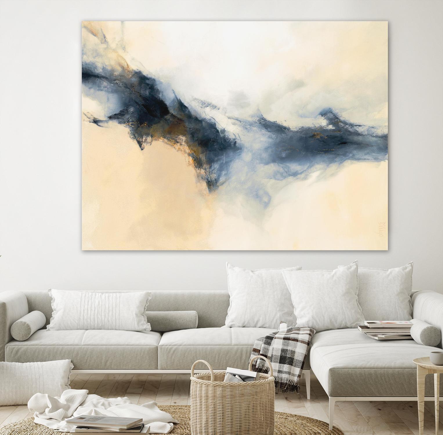 Terra Nova by Dina D'Argo on GIANT ART - whites & creams abstract cream