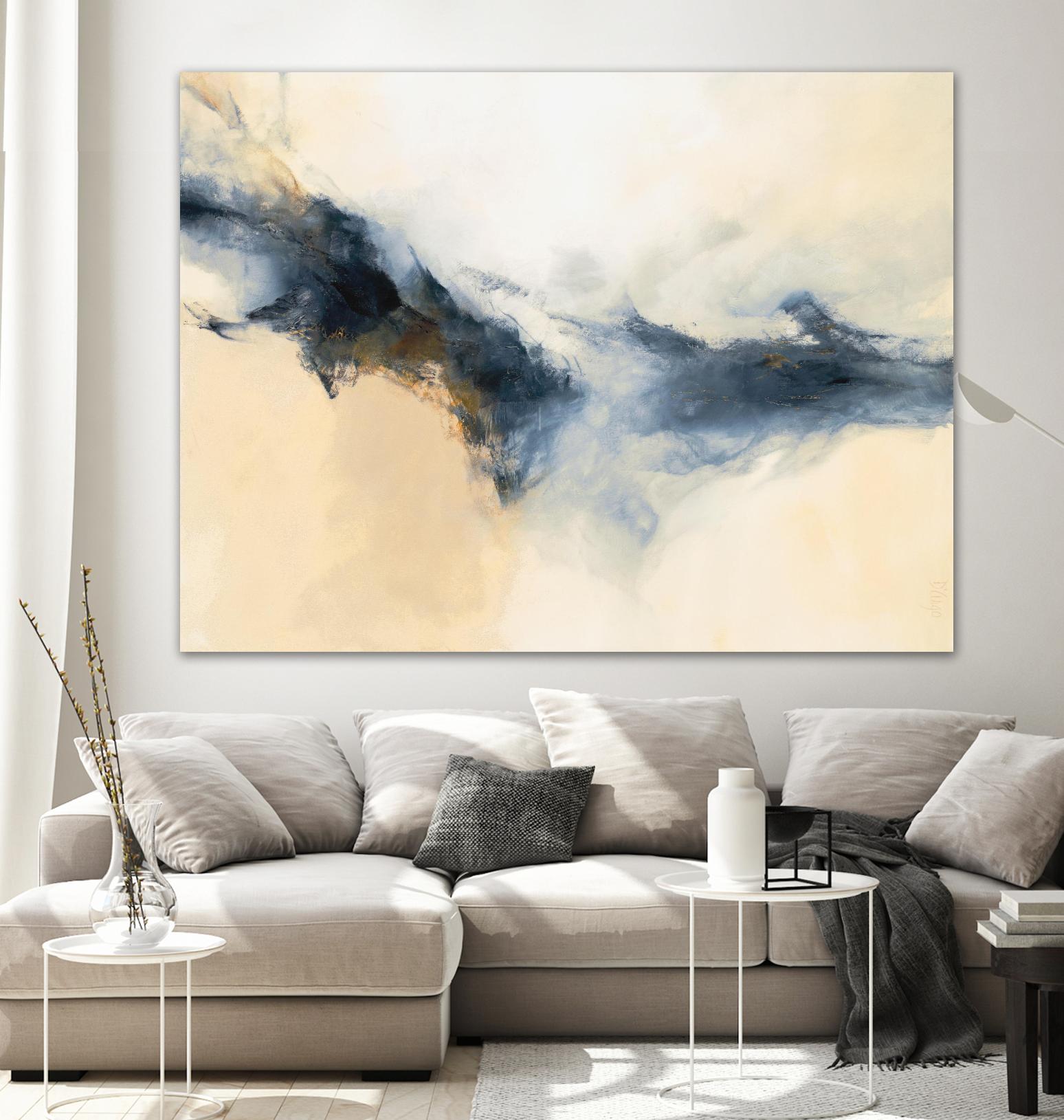 Terra Nova by Dina D'Argo on GIANT ART - whites & creams abstract cream