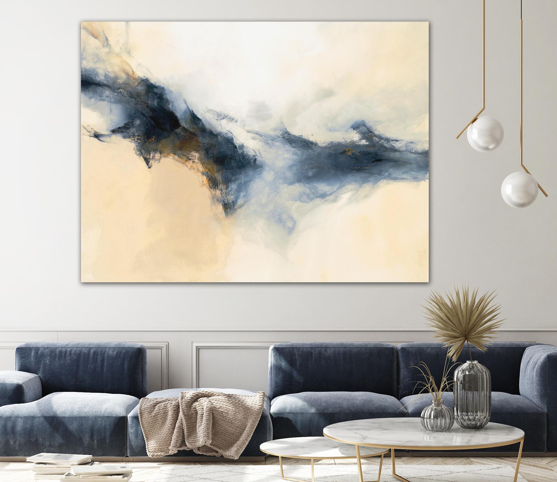 Terra Nova by Dina D'Argo on GIANT ART - whites & creams abstract cream