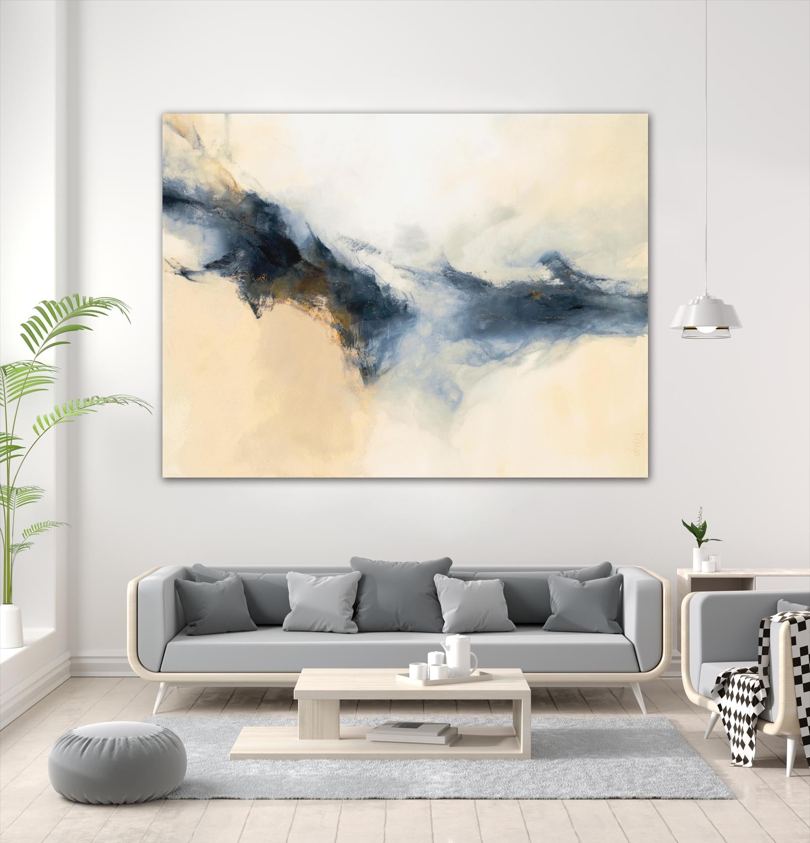 Terra Nova by Dina D'Argo on GIANT ART - whites & creams abstract cream