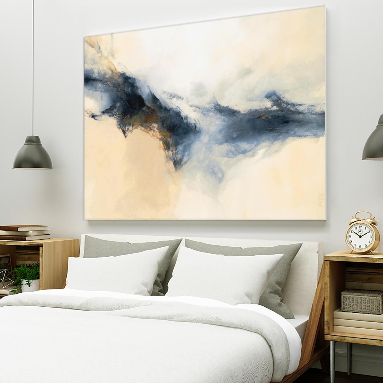 Terra Nova by Dina D'Argo on GIANT ART - whites & creams abstract cream