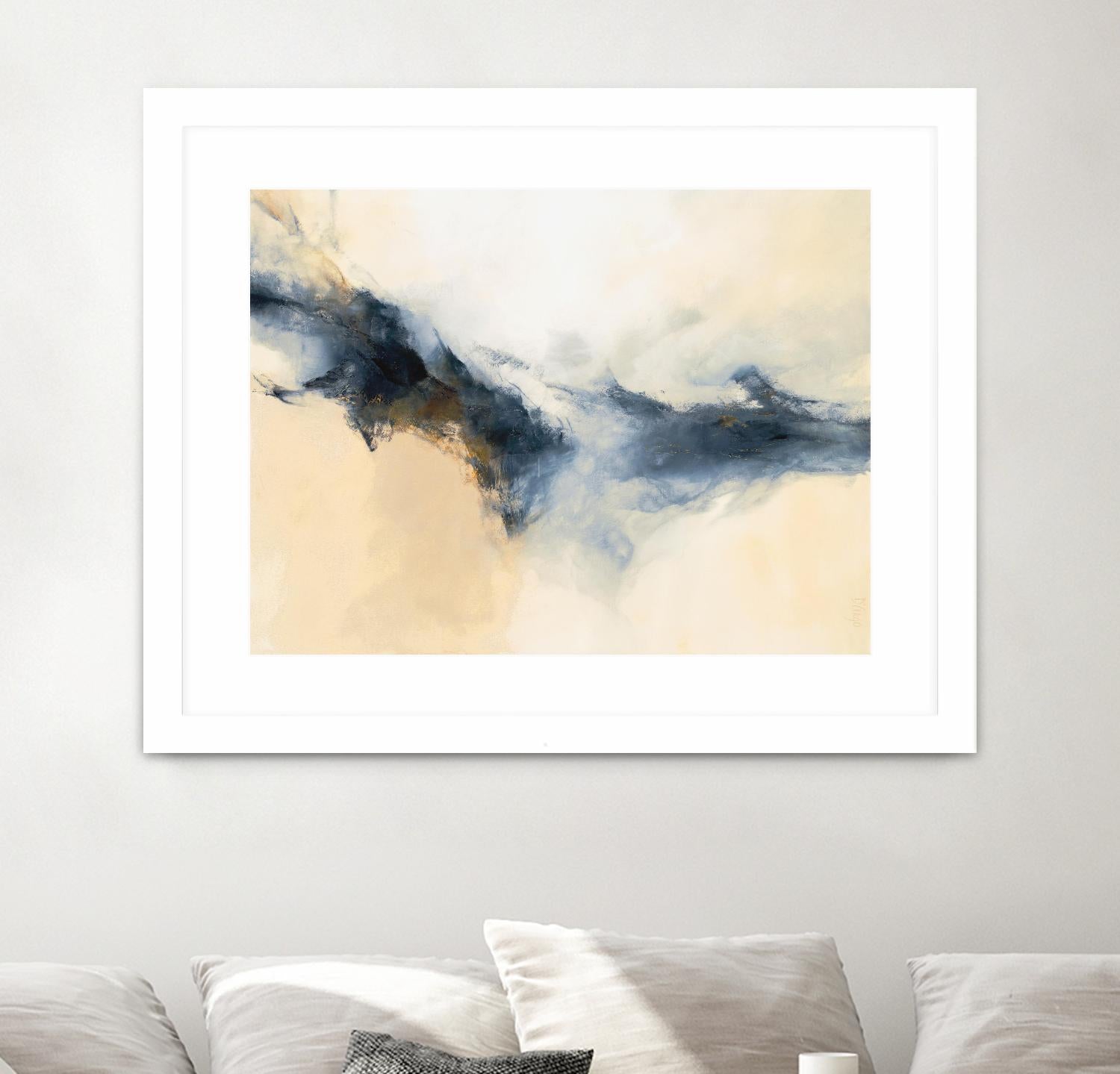 Terra Nova by Dina D'Argo on GIANT ART - whites & creams abstract cream