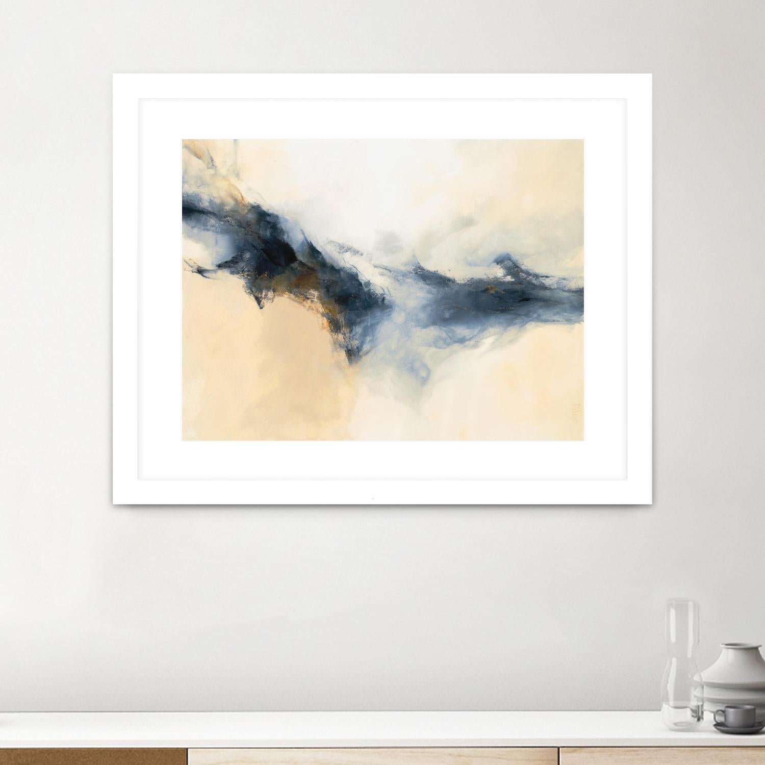 Terra Nova by Dina D'Argo on GIANT ART - whites & creams abstract cream