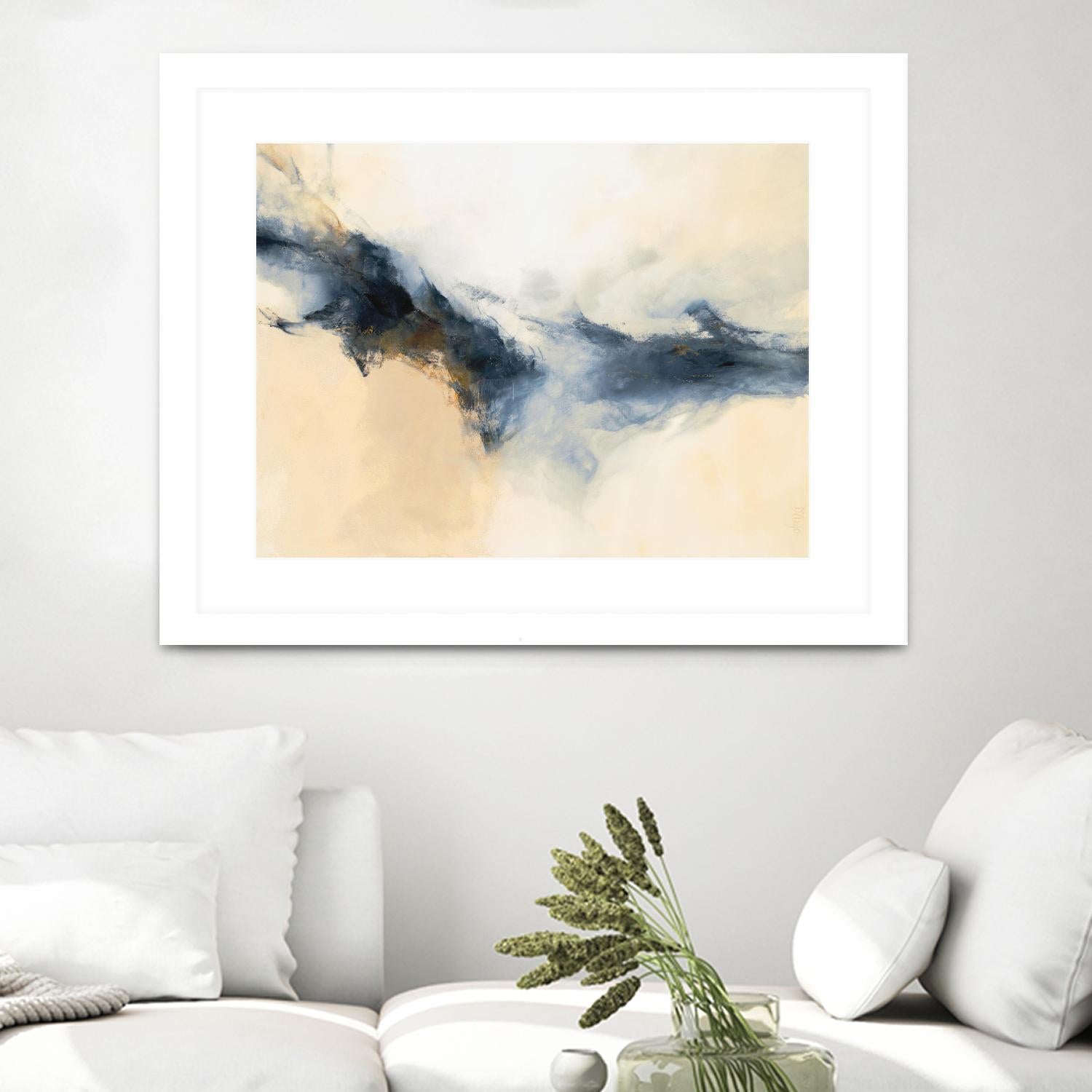 Terra Nova by Dina D'Argo on GIANT ART - whites & creams abstract cream