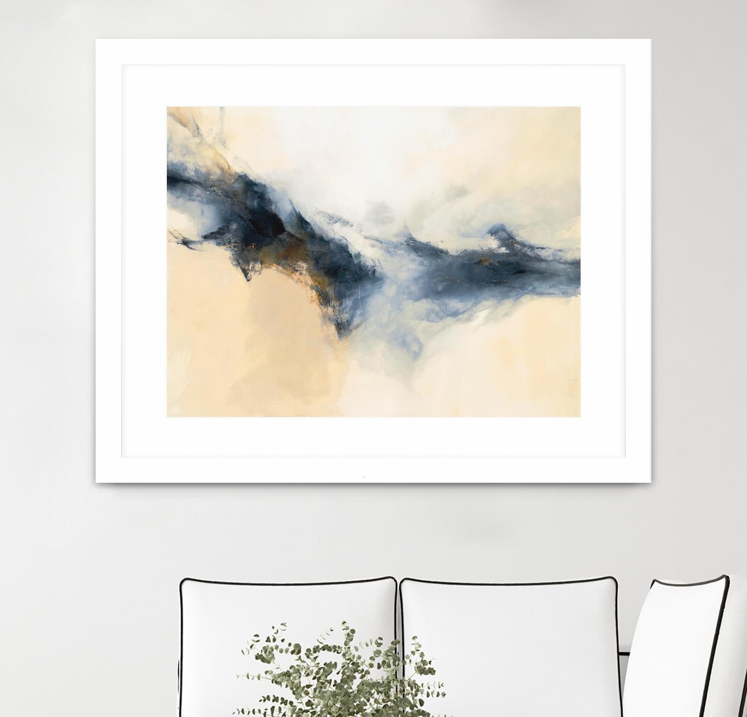 Terra Nova by Dina D'Argo on GIANT ART - whites & creams abstract cream