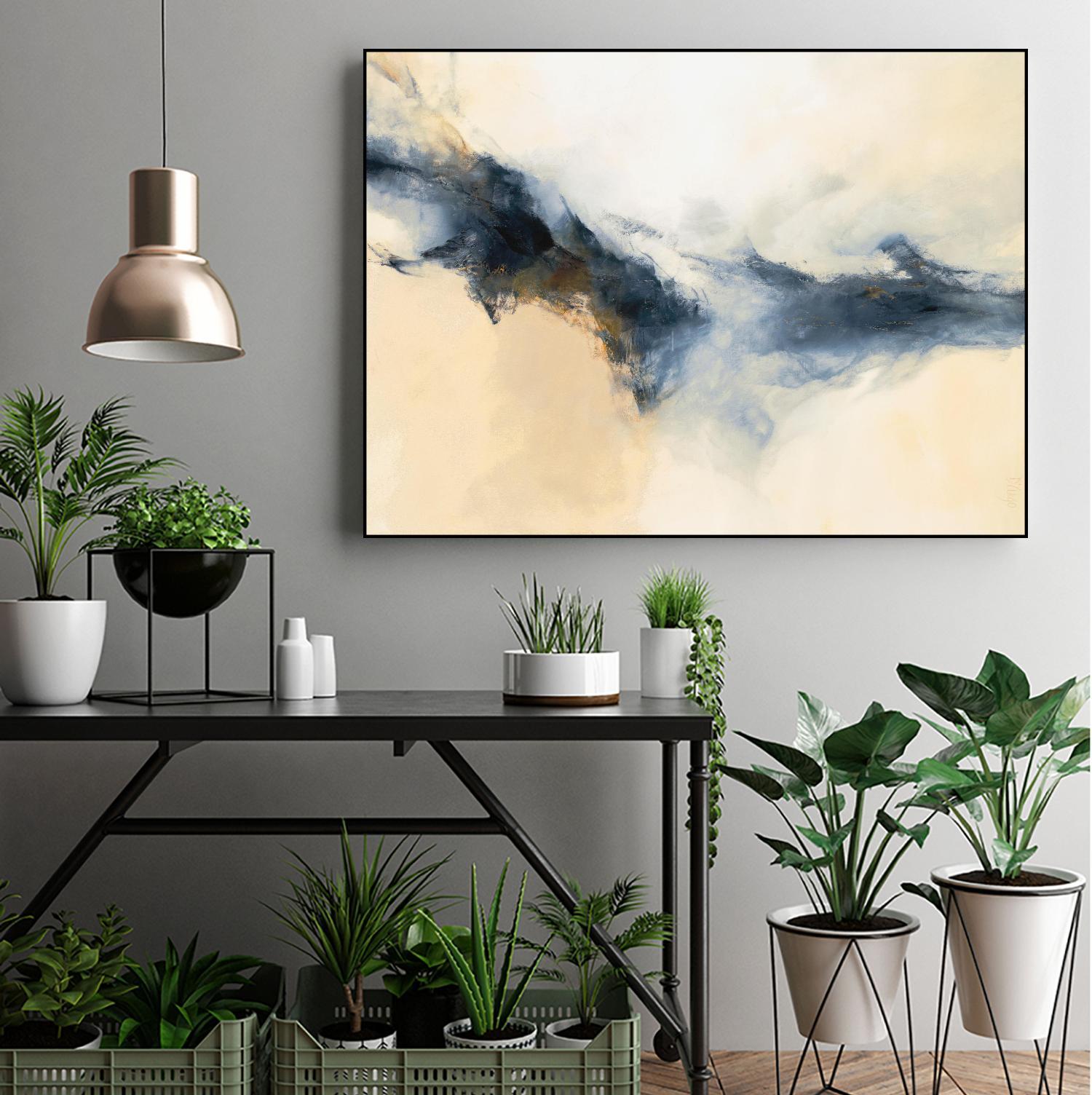 Terra Nova by Dina D'Argo on GIANT ART - whites & creams abstract cream