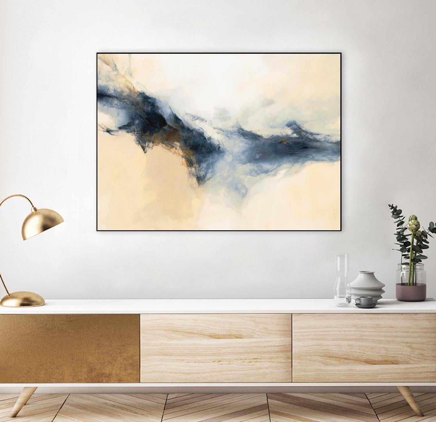 Terra Nova by Dina D'Argo on GIANT ART - whites & creams abstract cream