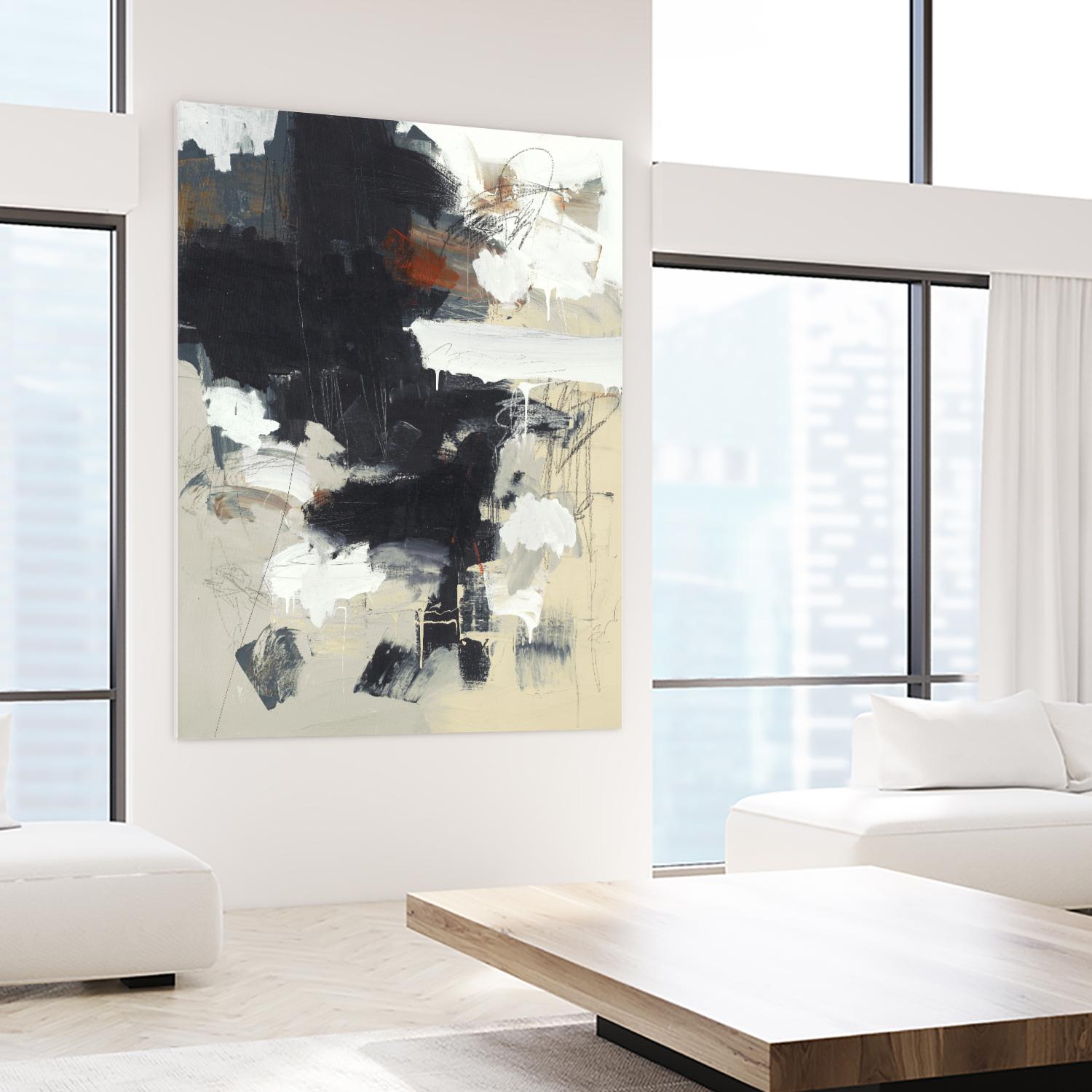 Written Then Forgotten by Brent Foreman on GIANT ART - blacks abstract