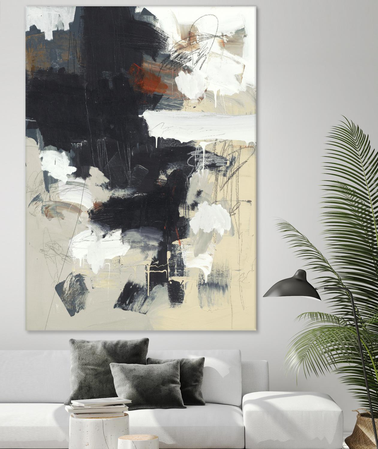 Written Then Forgotten by Brent Foreman on GIANT ART - blacks abstract