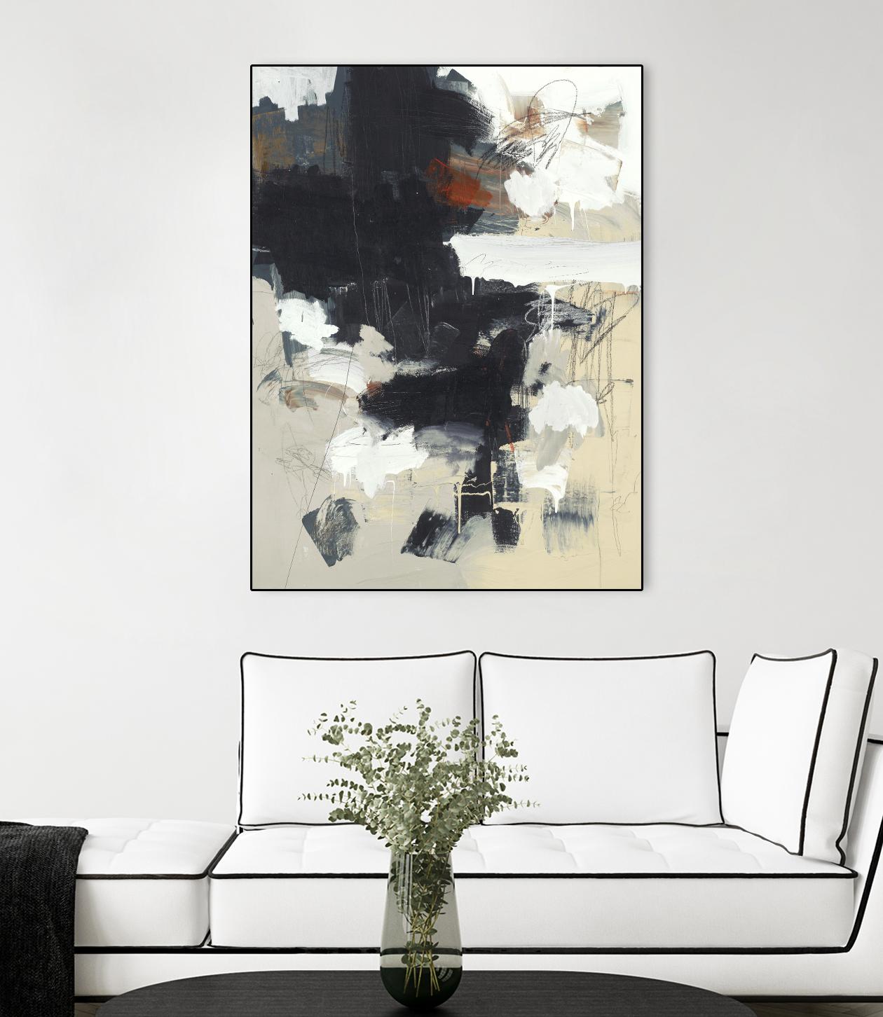 Written Then Forgotten by Brent Foreman on GIANT ART - blacks abstract