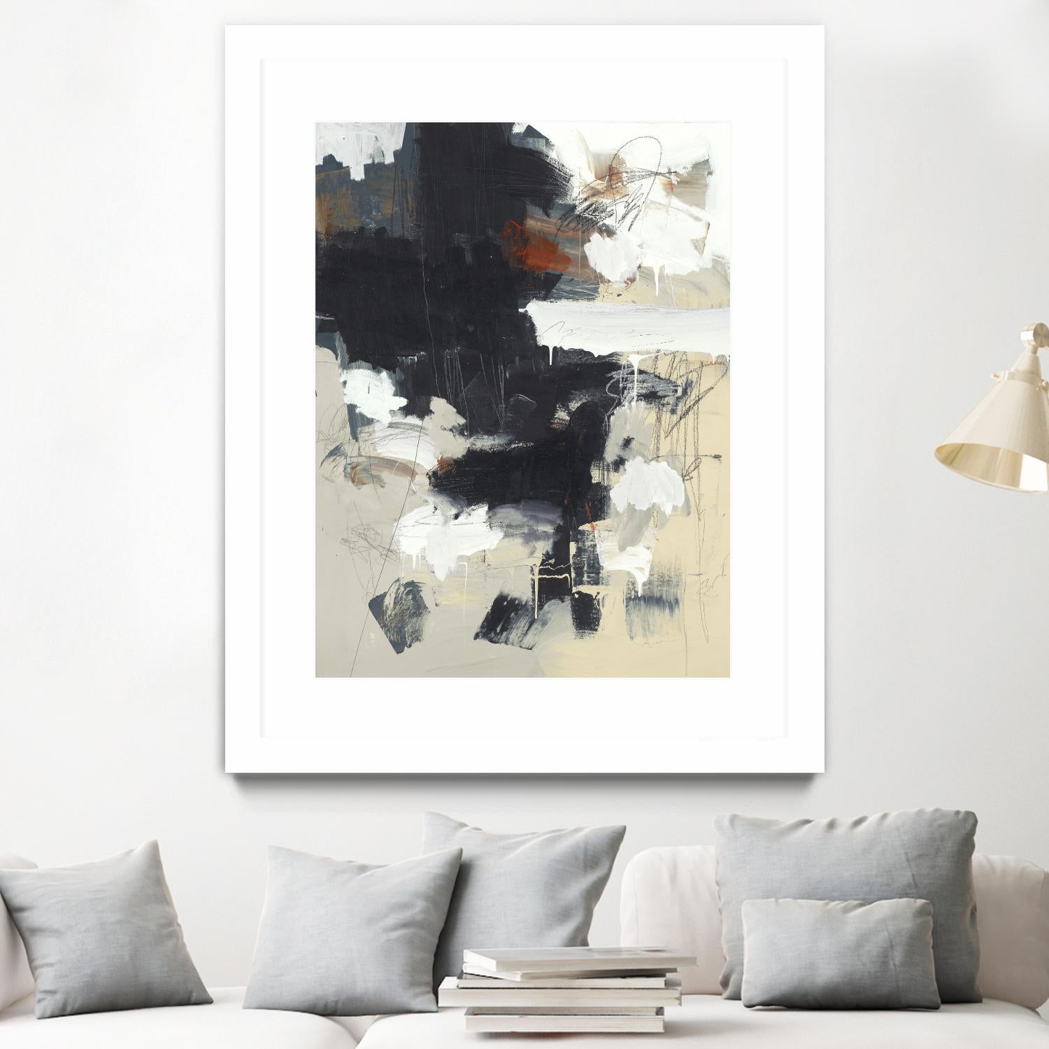 Written Then Forgotten by Brent Foreman on GIANT ART - blacks abstract