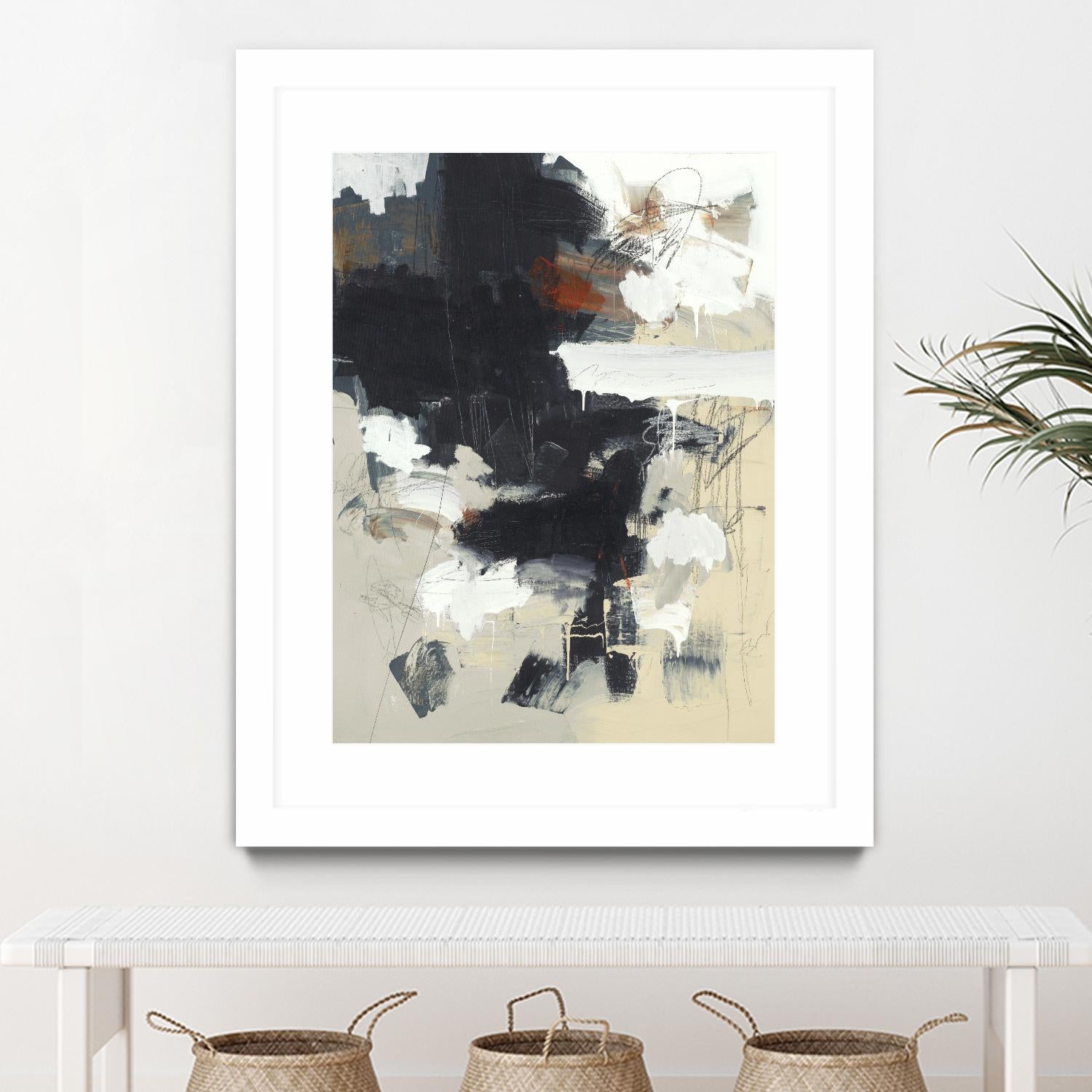 Written Then Forgotten by Brent Foreman on GIANT ART - blacks abstract