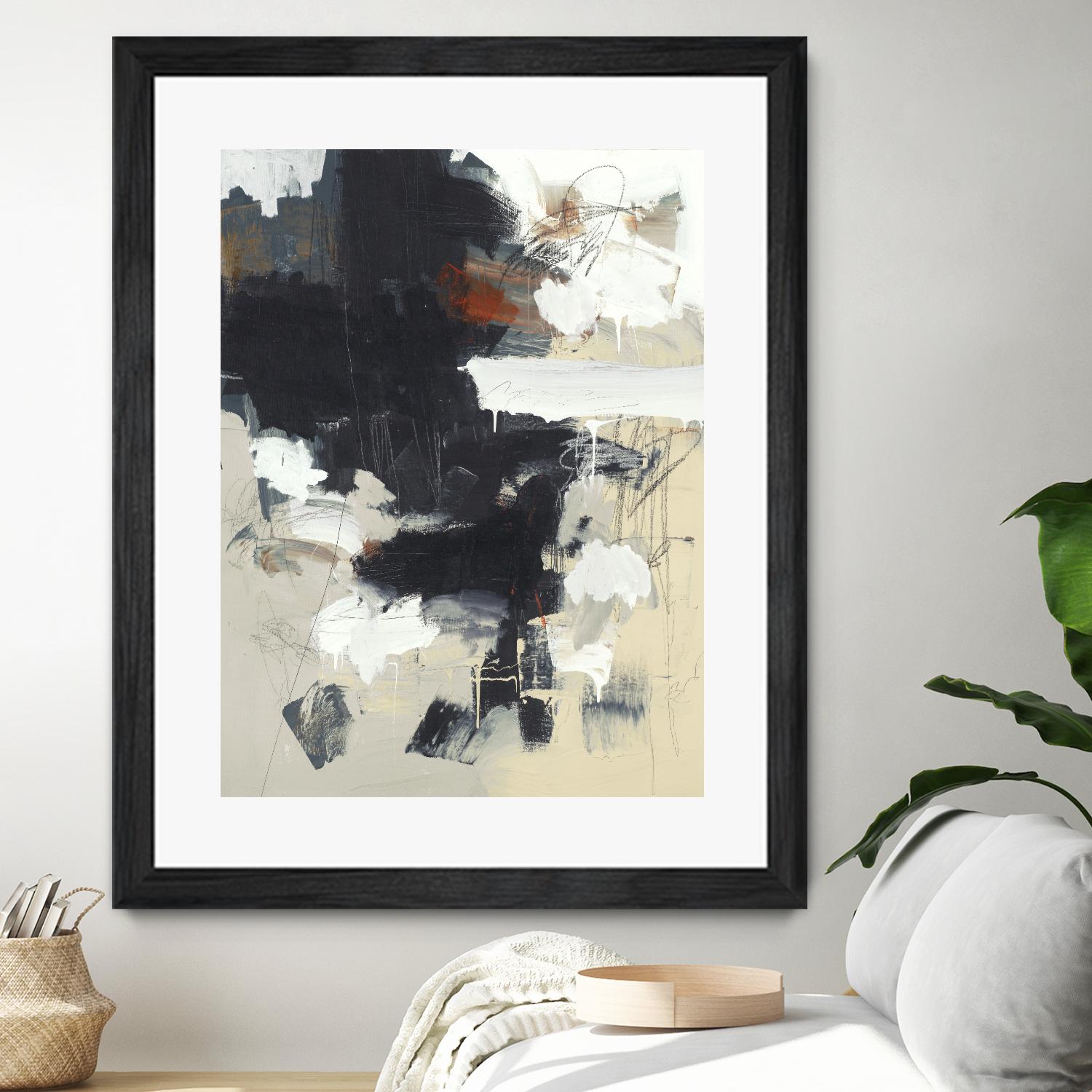 Written Then Forgotten by Brent Foreman on GIANT ART - blacks abstract