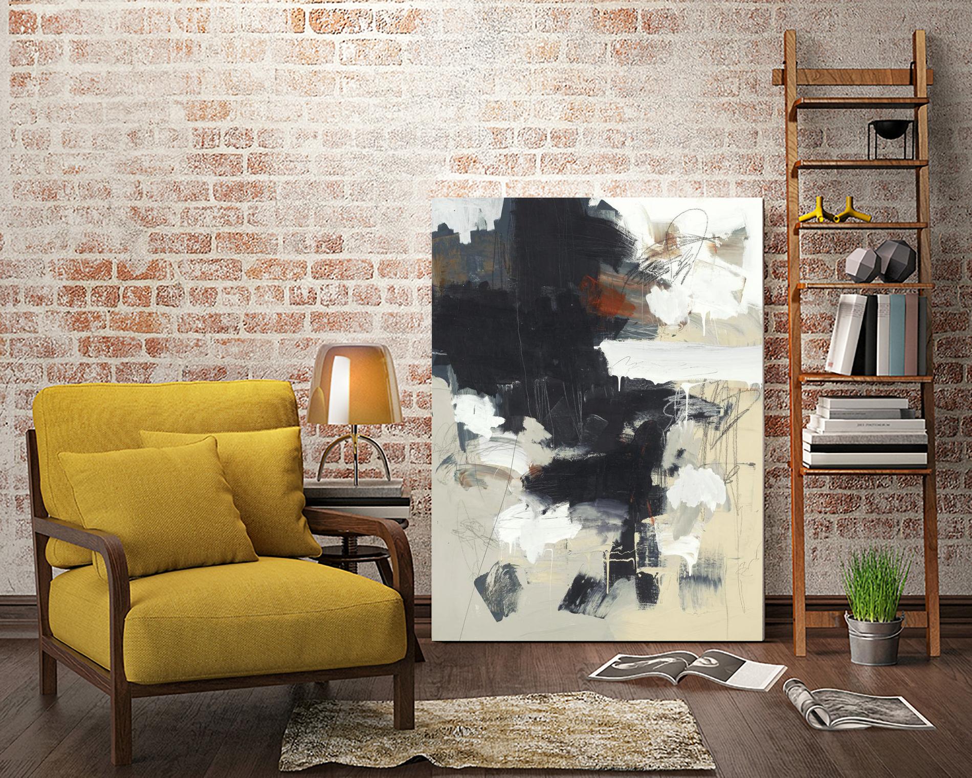 Written Then Forgotten by Brent Foreman on GIANT ART - blacks abstract