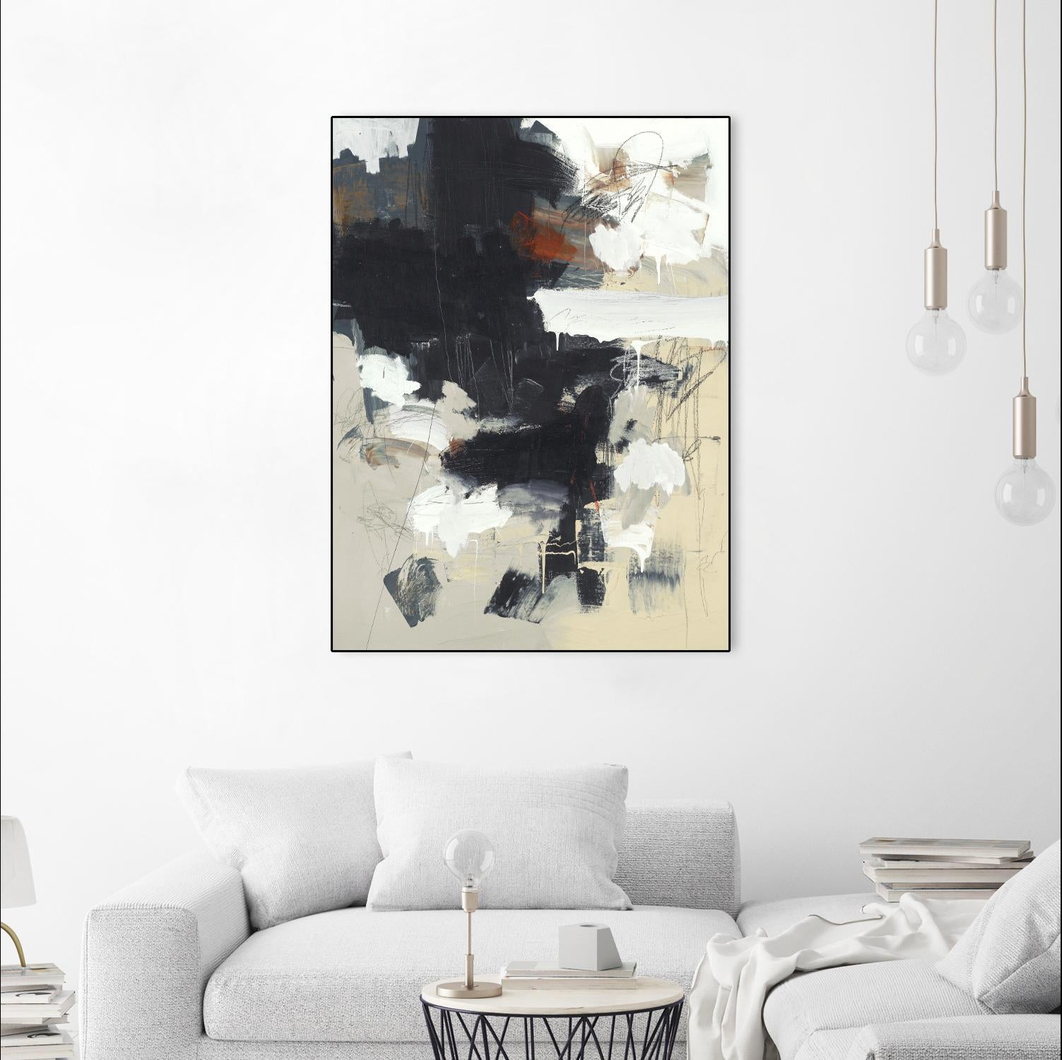 Written Then Forgotten by Brent Foreman on GIANT ART - blacks abstract