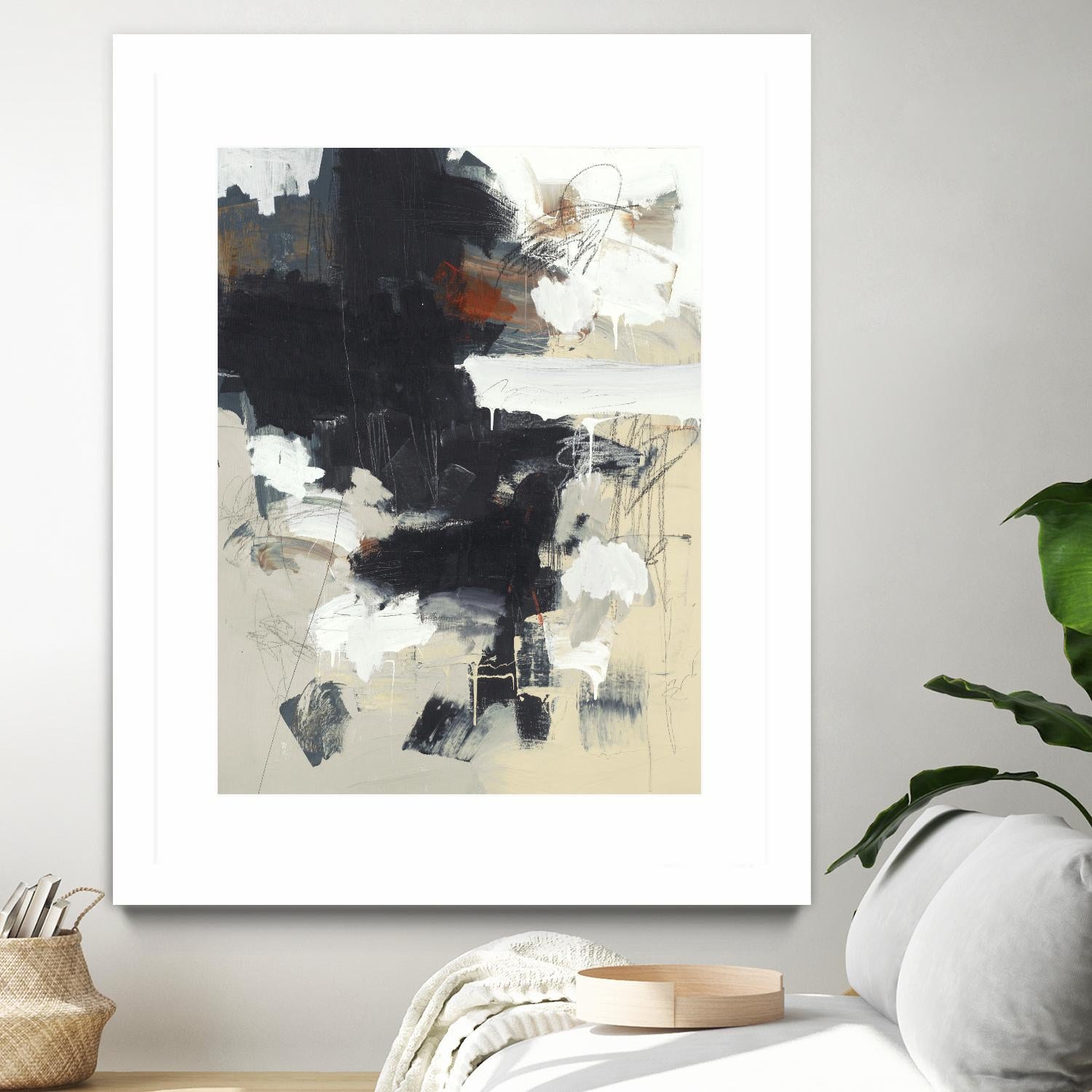 Written Then Forgotten by Brent Foreman on GIANT ART - blacks abstract