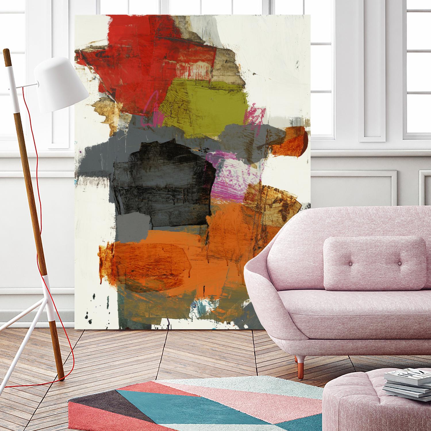 Tried & True II by Brent Foreman on GIANT ART - reds, oranges abstract