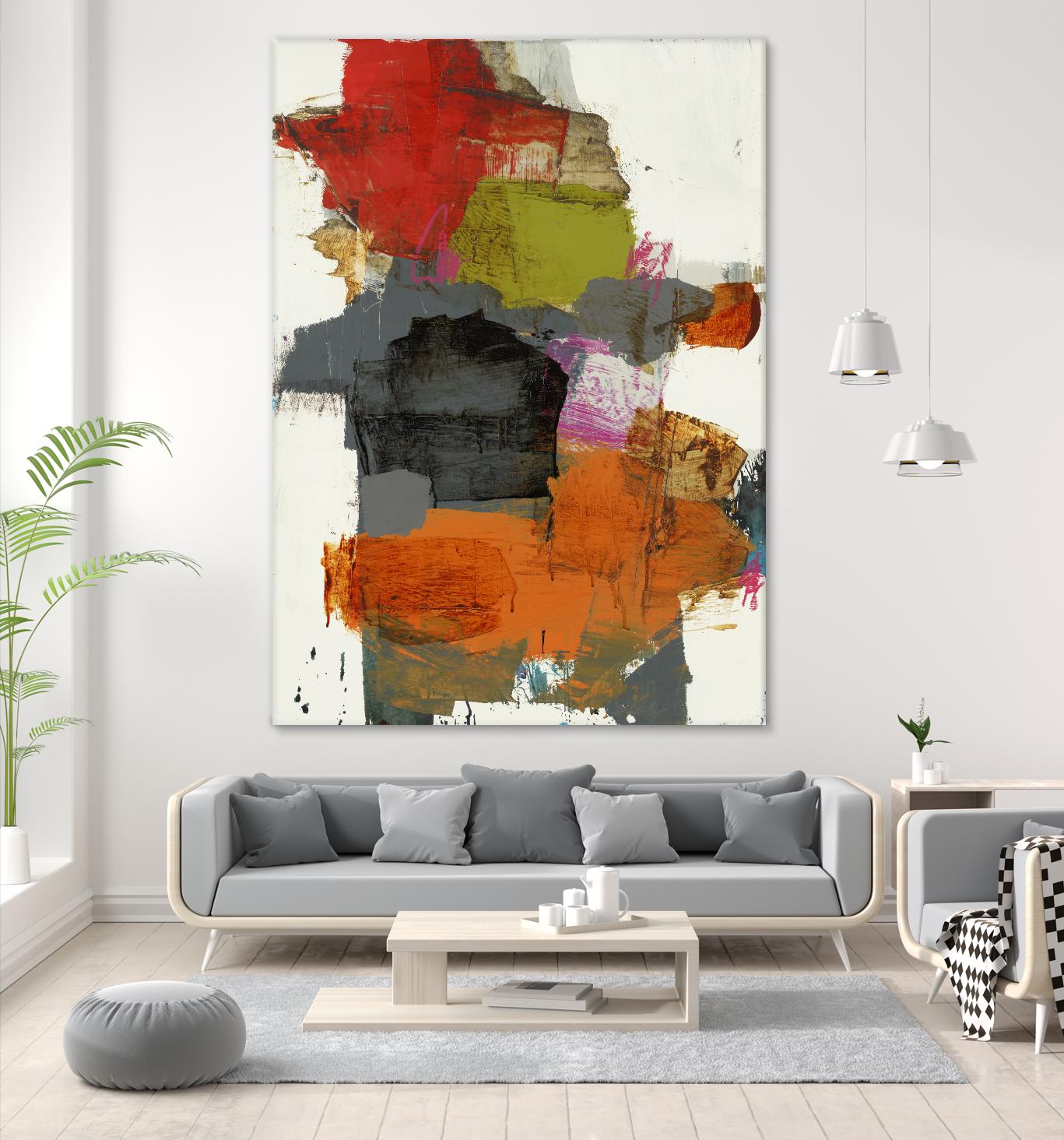 Tried & True II by Brent Foreman on GIANT ART - reds, oranges abstract