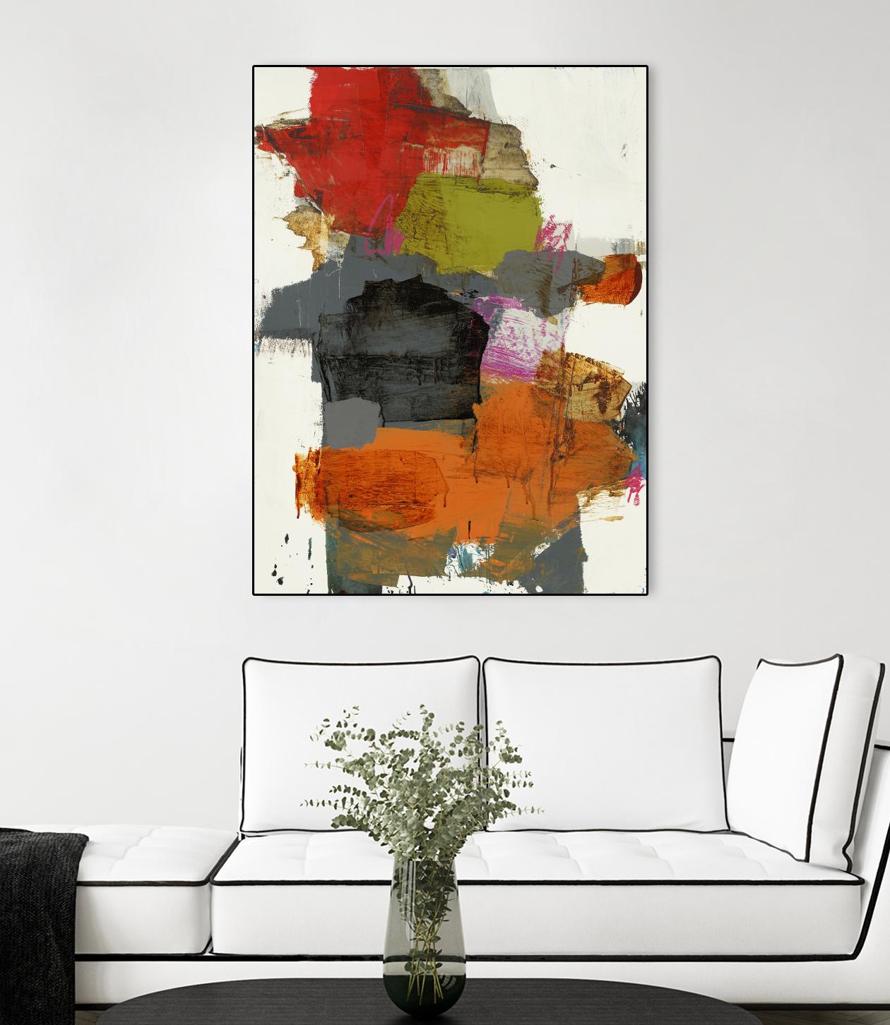 Tried & True II by Brent Foreman on GIANT ART - reds, oranges abstract