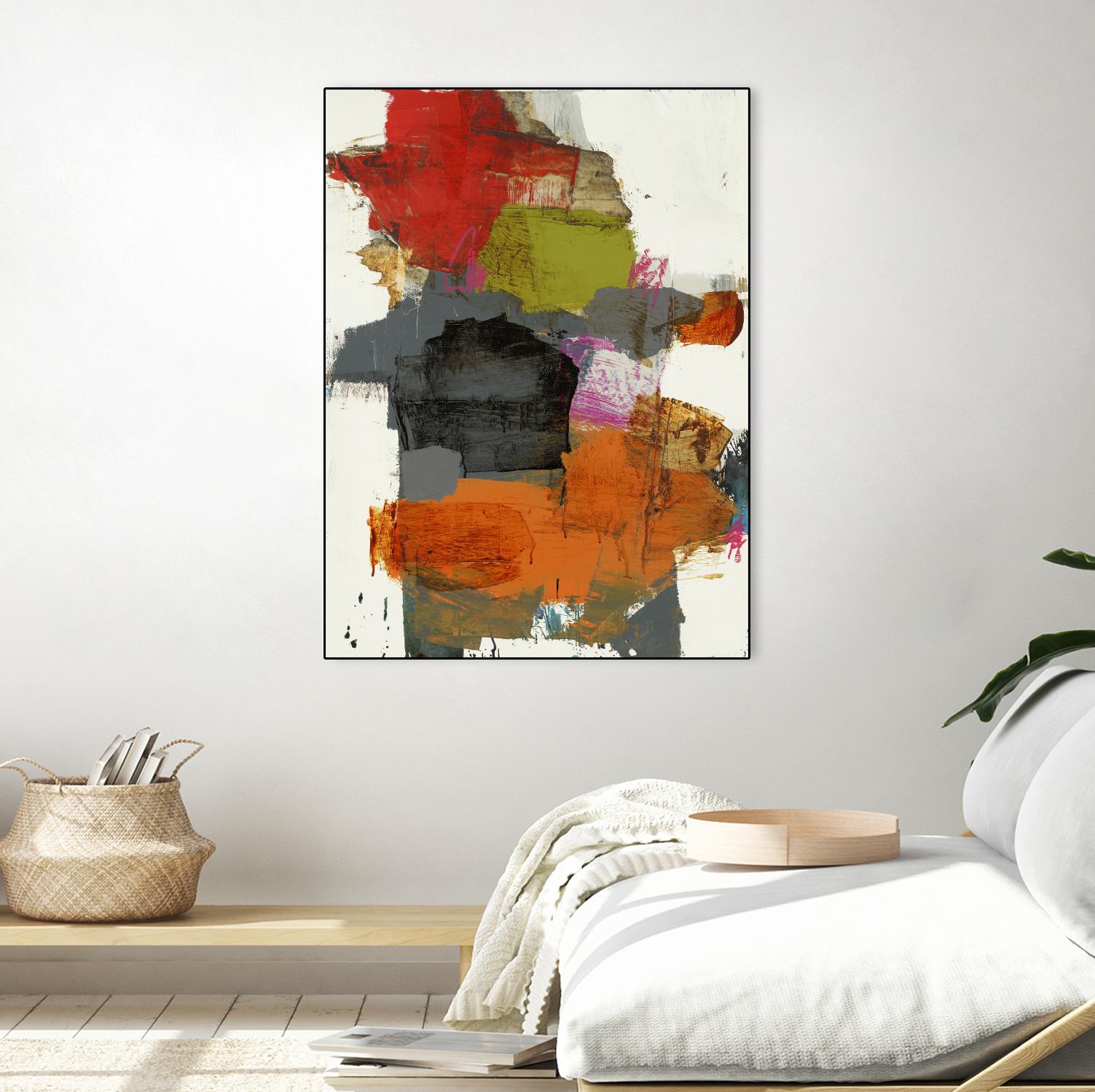 Tried & True II by Brent Foreman on GIANT ART - reds, oranges abstract