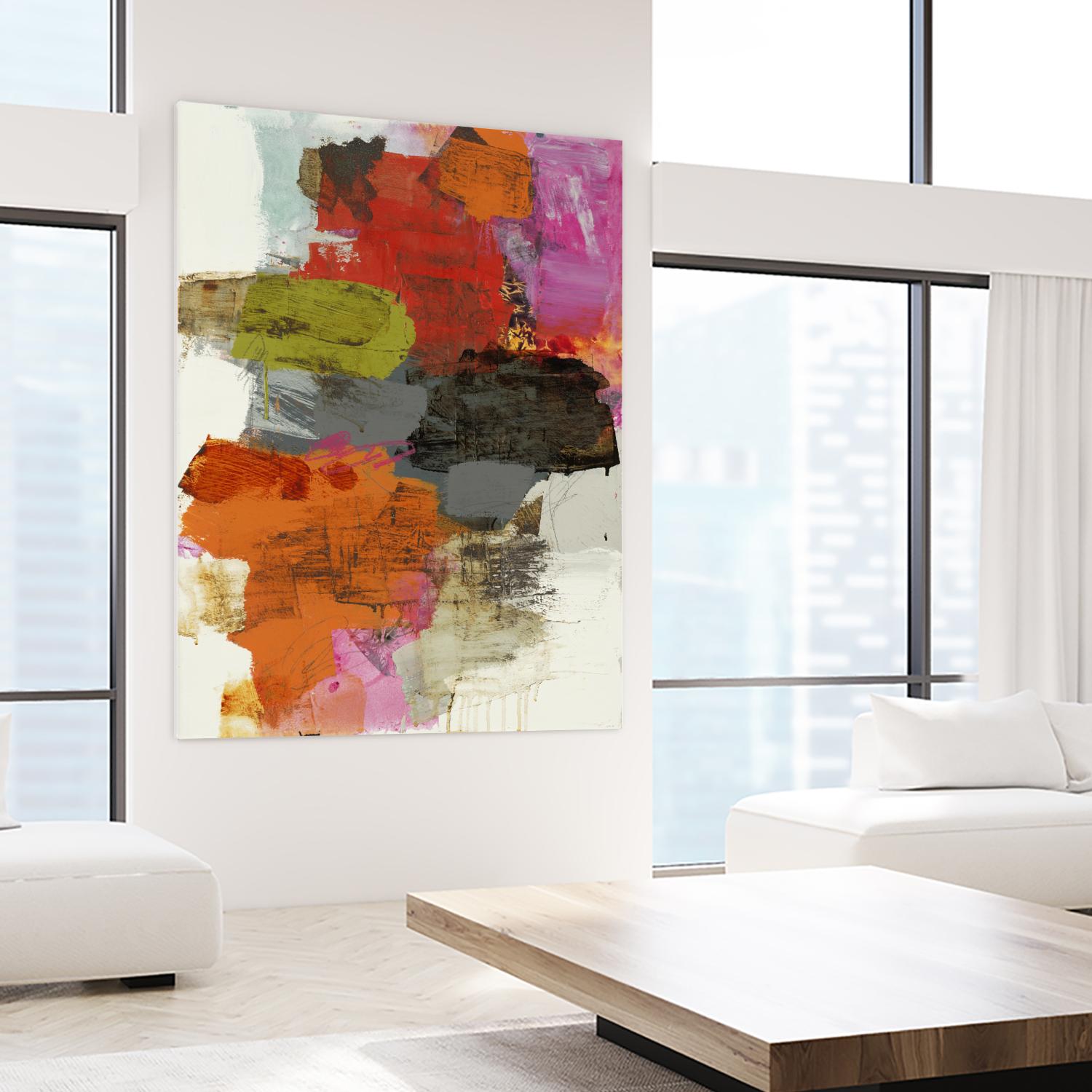 Tried & True III by Brent Foreman on GIANT ART - reds, oranges abstract