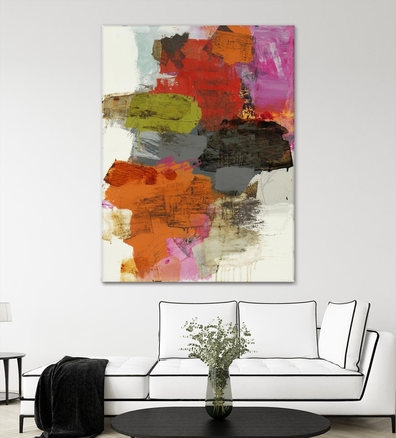 Tried & True III by Brent Foreman on GIANT ART - reds, oranges abstract