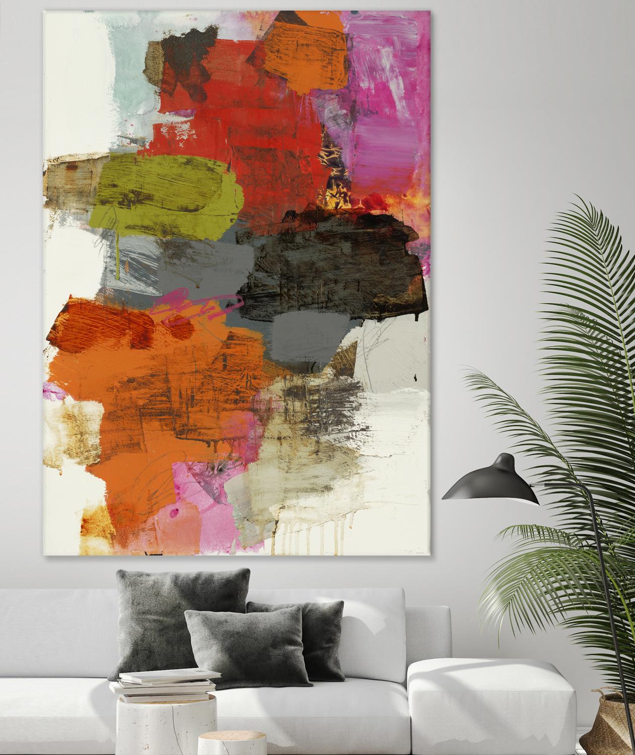 Tried & True III by Brent Foreman on GIANT ART - reds, oranges abstract