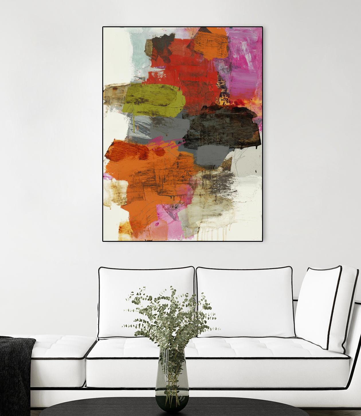Tried & True III by Brent Foreman on GIANT ART - reds, oranges abstract