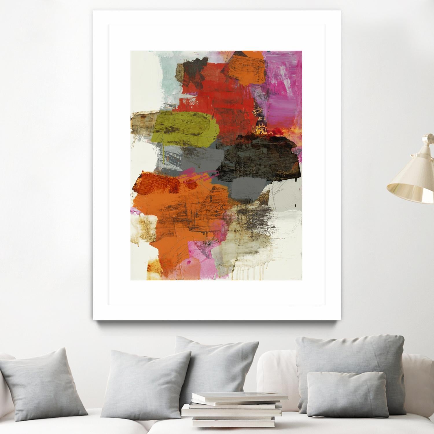 Tried & True III by Brent Foreman on GIANT ART - reds, oranges abstract