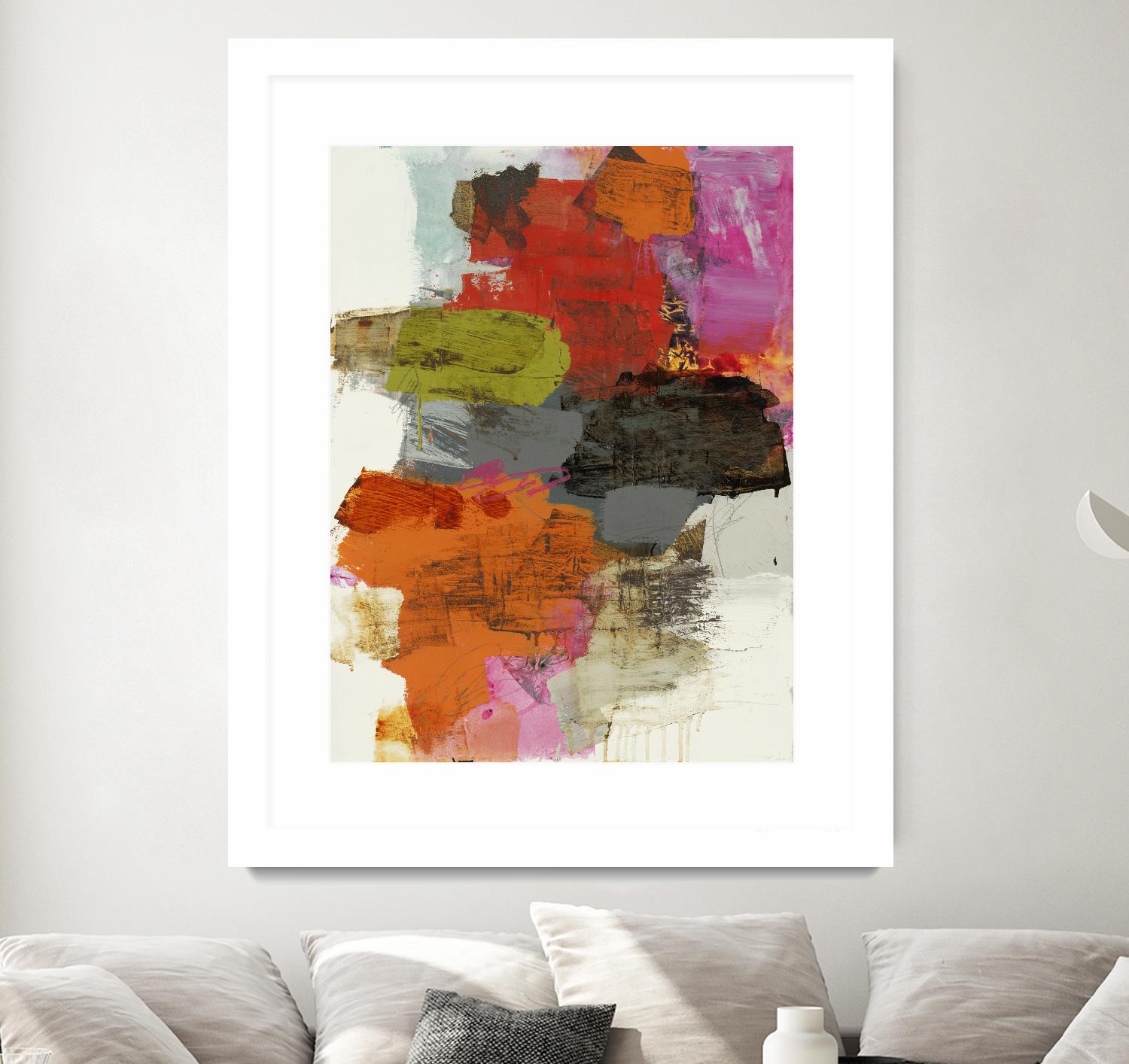 Tried & True III by Brent Foreman on GIANT ART - reds, oranges abstract