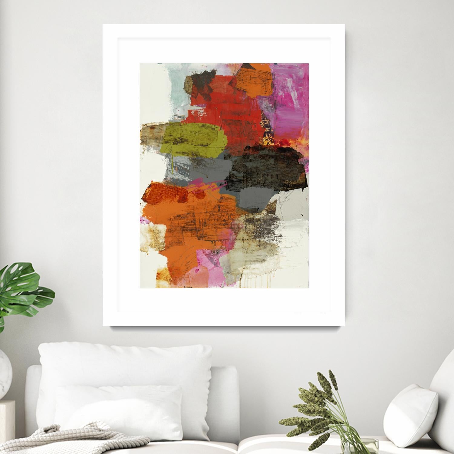 Tried & True III by Brent Foreman on GIANT ART - reds, oranges abstract