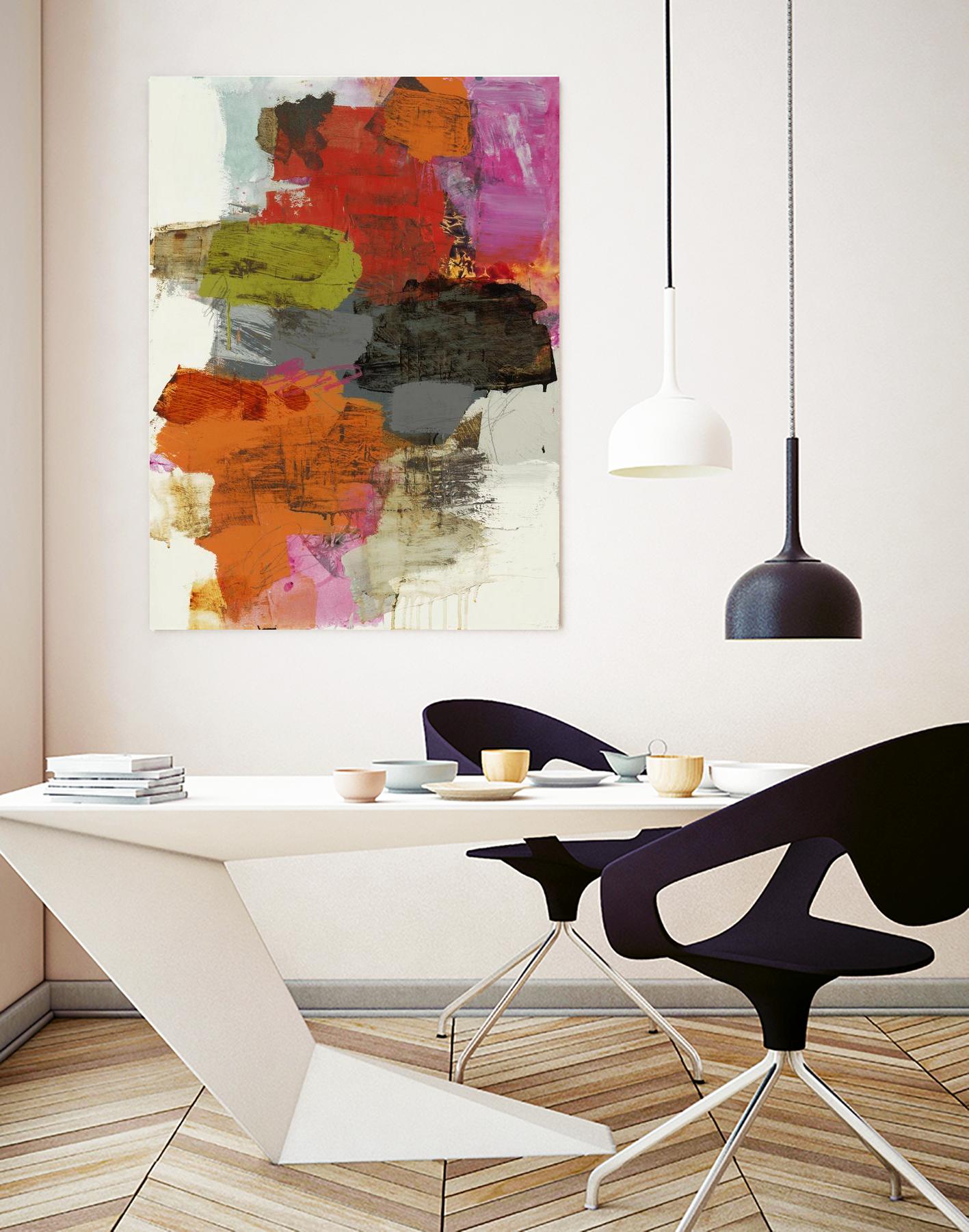 Tried & True III by Brent Foreman on GIANT ART - reds, oranges abstract